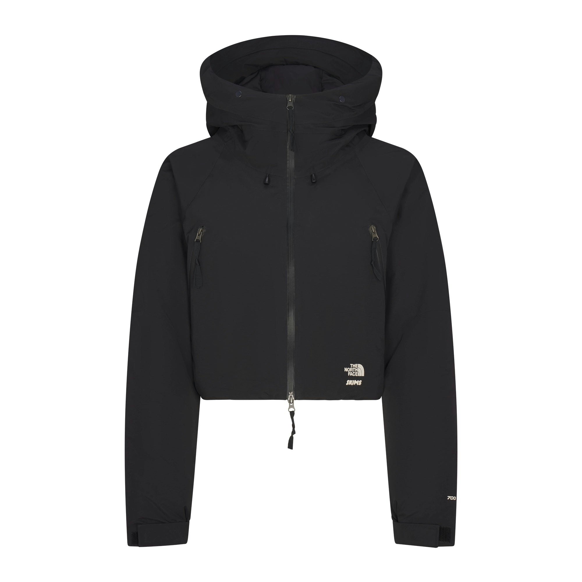 THE NORTH FACE X SKIMS INSULATED SHELL JACKET | ONYX FLAT ON A WHITE BACKGROUND | FLT
