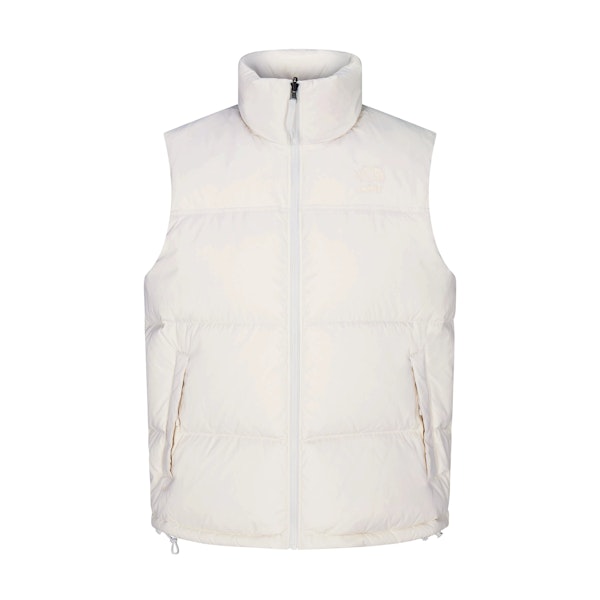THE NORTH FACE X SKIMS 1996 NUPTSE VEST | BONE FLAT ON A WHITE BACKGROUND | FLT