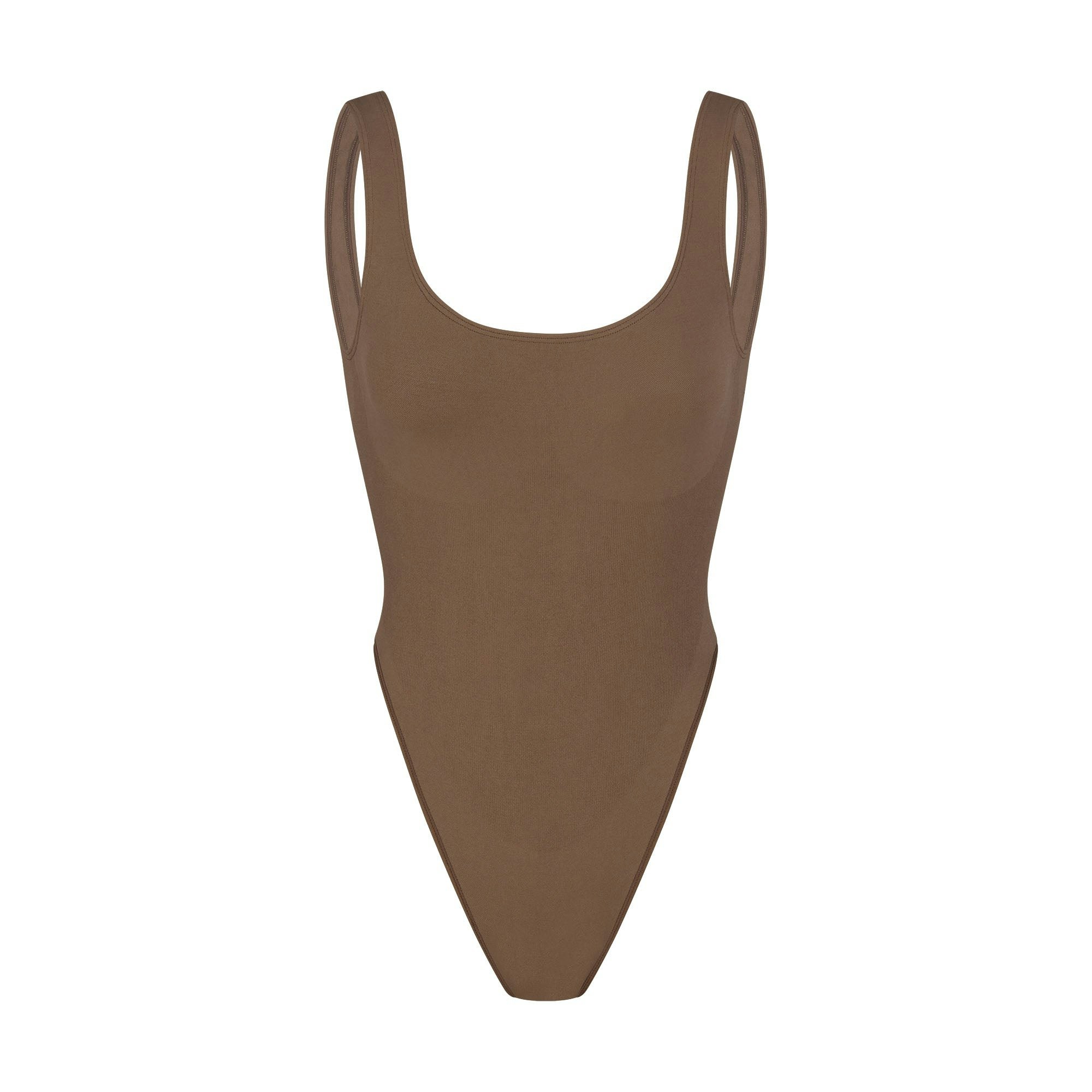 CONTOUR NYLON HIGH CUT BODYSUIT | OXIDE (BODYSUITS) LAYS FLAT ON A WHITE BACKGROUND | FLT