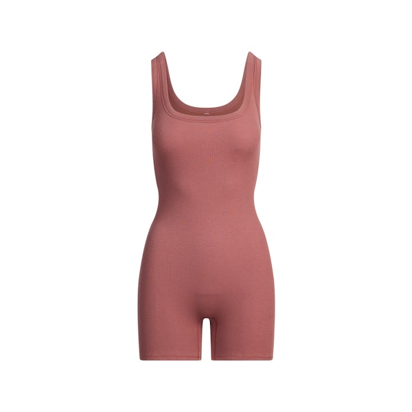 COTTON RIB ONESIE | REDWOOD FLAT ON A WHITE BACKGROUND | FLT