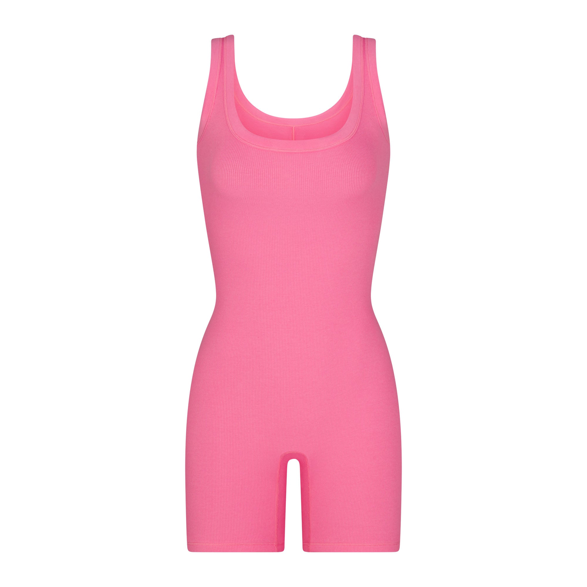 COTTON RIB ONESIE | SUGAR PINK