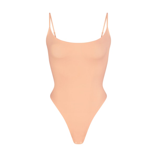 FITS EVERYBODY CAMI BODYSUIT | FADED NECTAR (BODYSUITS) LAYS FLAT ON A WHITE BACKGROUND | FLT