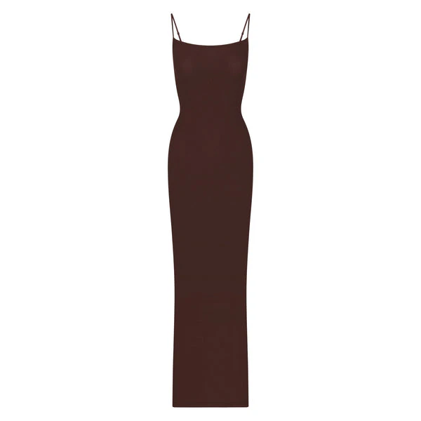 skims brown dress SKIMS Soft Lounge Long Sleeve Dress