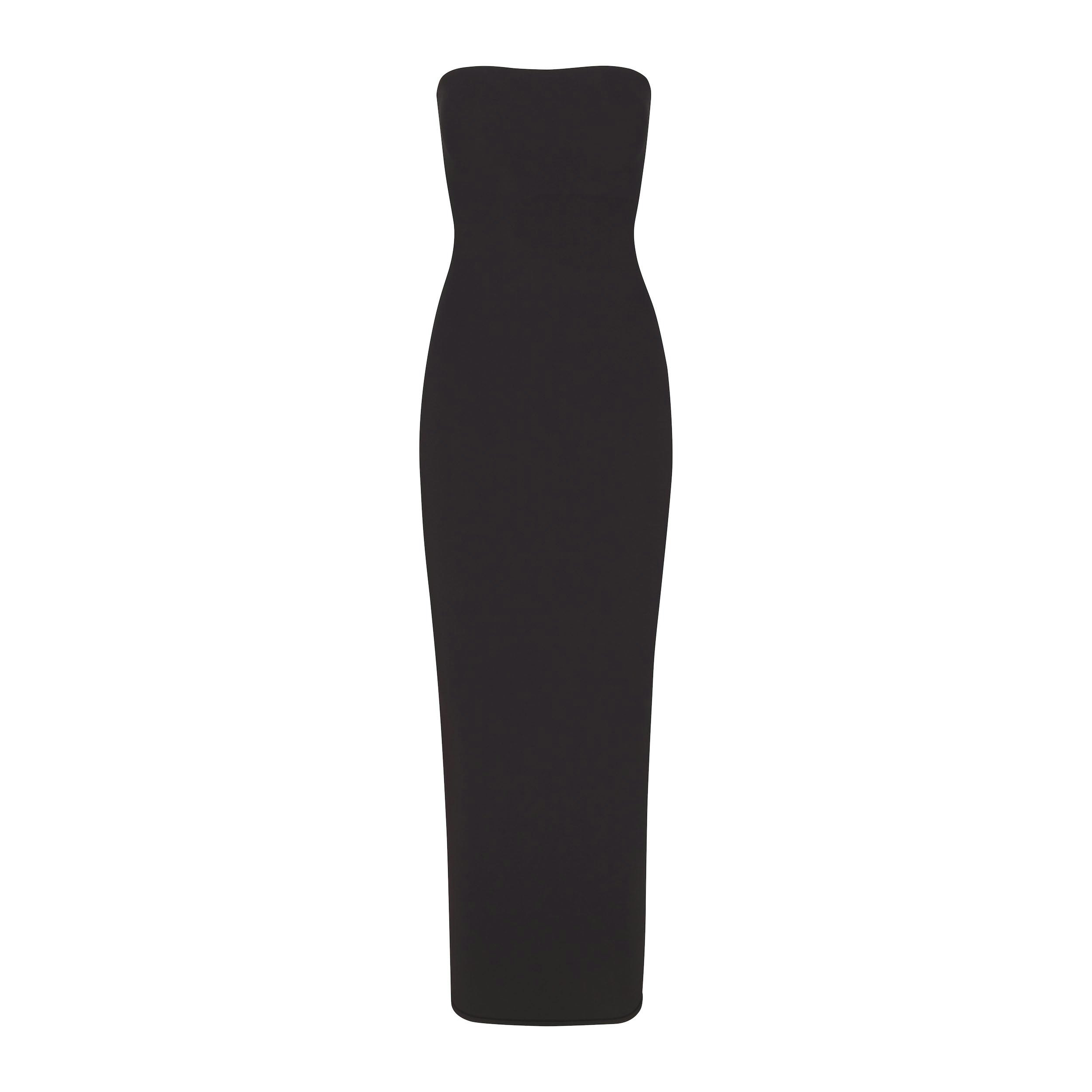 FITS EVERYBODY TUBE DRESS | ONYX LAYS FLAT ON A WHITE BACKGROUND | FLT