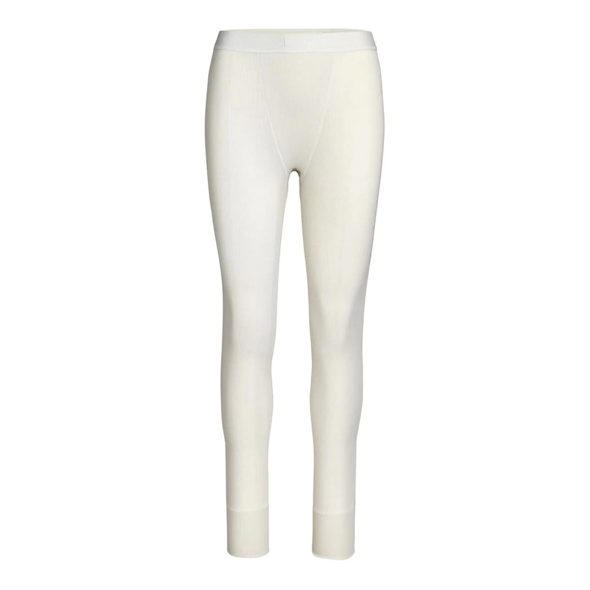 COTTON RIB LEGGING | BONE (LEGGINGS, BOTTOMS) LAYS FLAT ON A WHITE BACKGROUND | FLT
