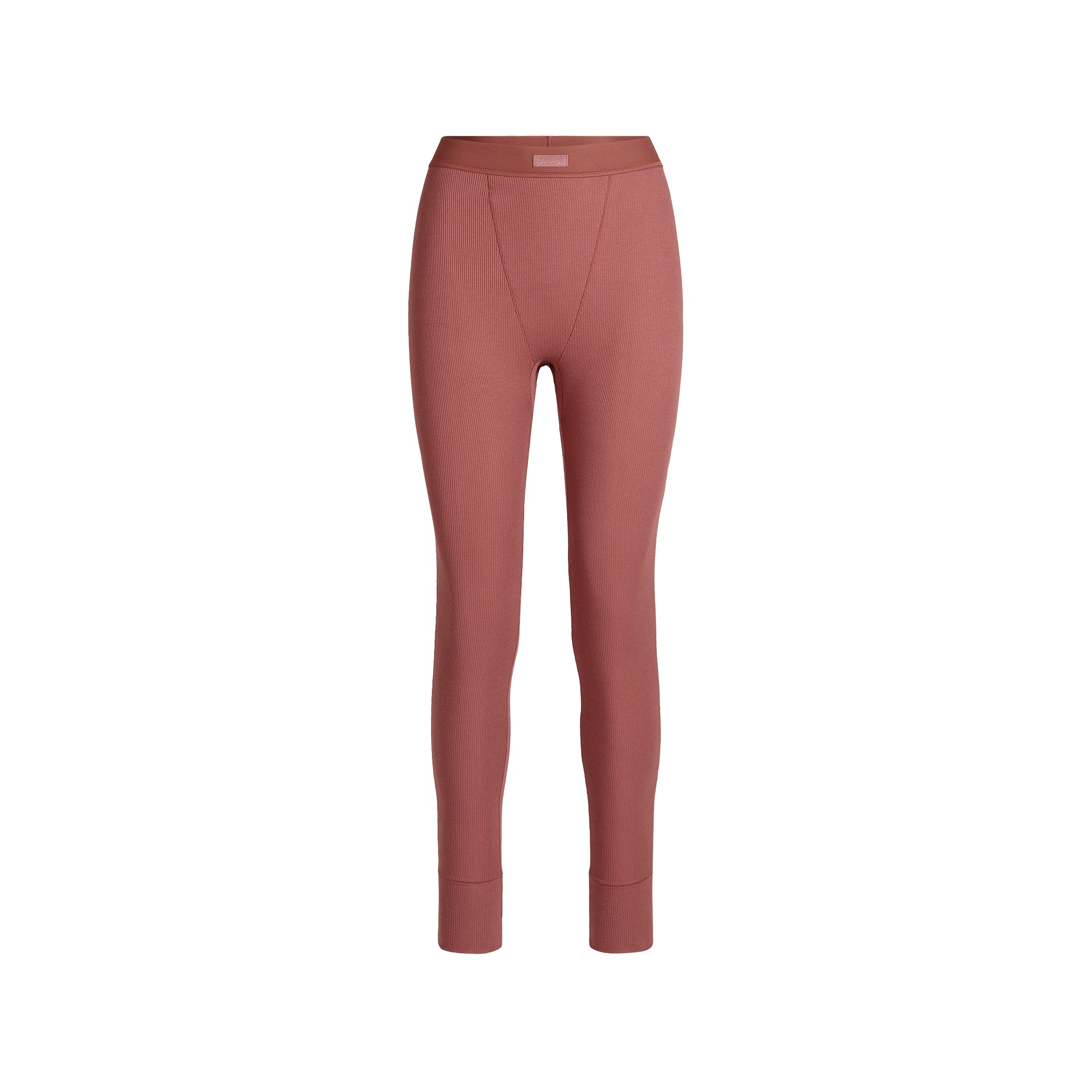 COTTON RIB LEGGING | REDWOOD