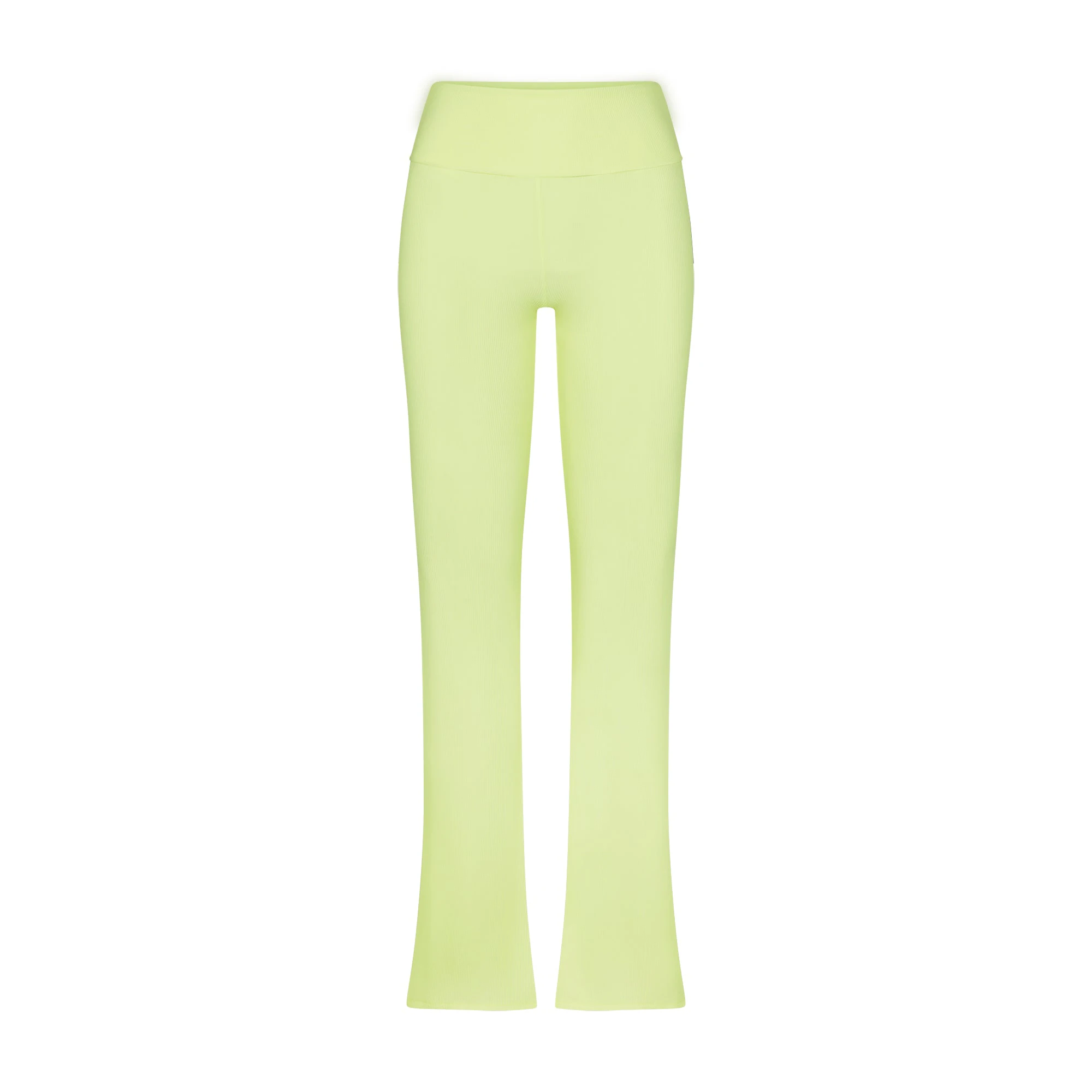 SOFT LOUNGE FOLDOVER PANT | LEMONADE (PANTS, BOTTOMS) ON A WHITE BACKGROUND