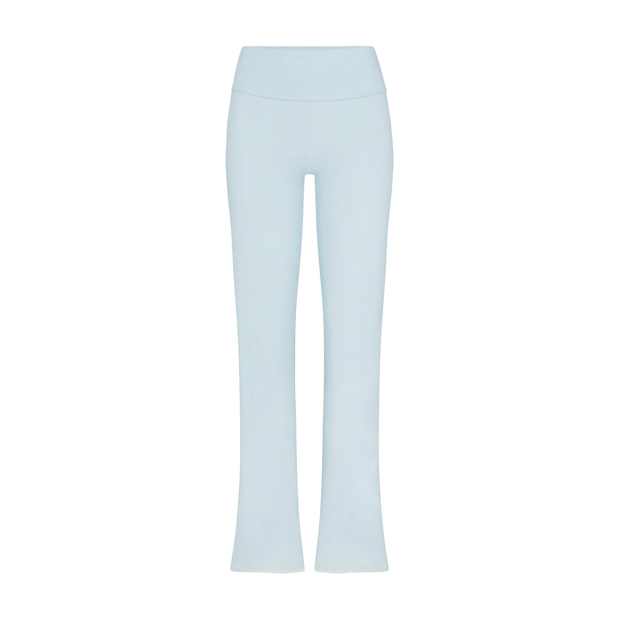 COTTON JERSEY FOLDOVER PANT | OPAL FLAT ON A WHITE BACKGROUND | FLT