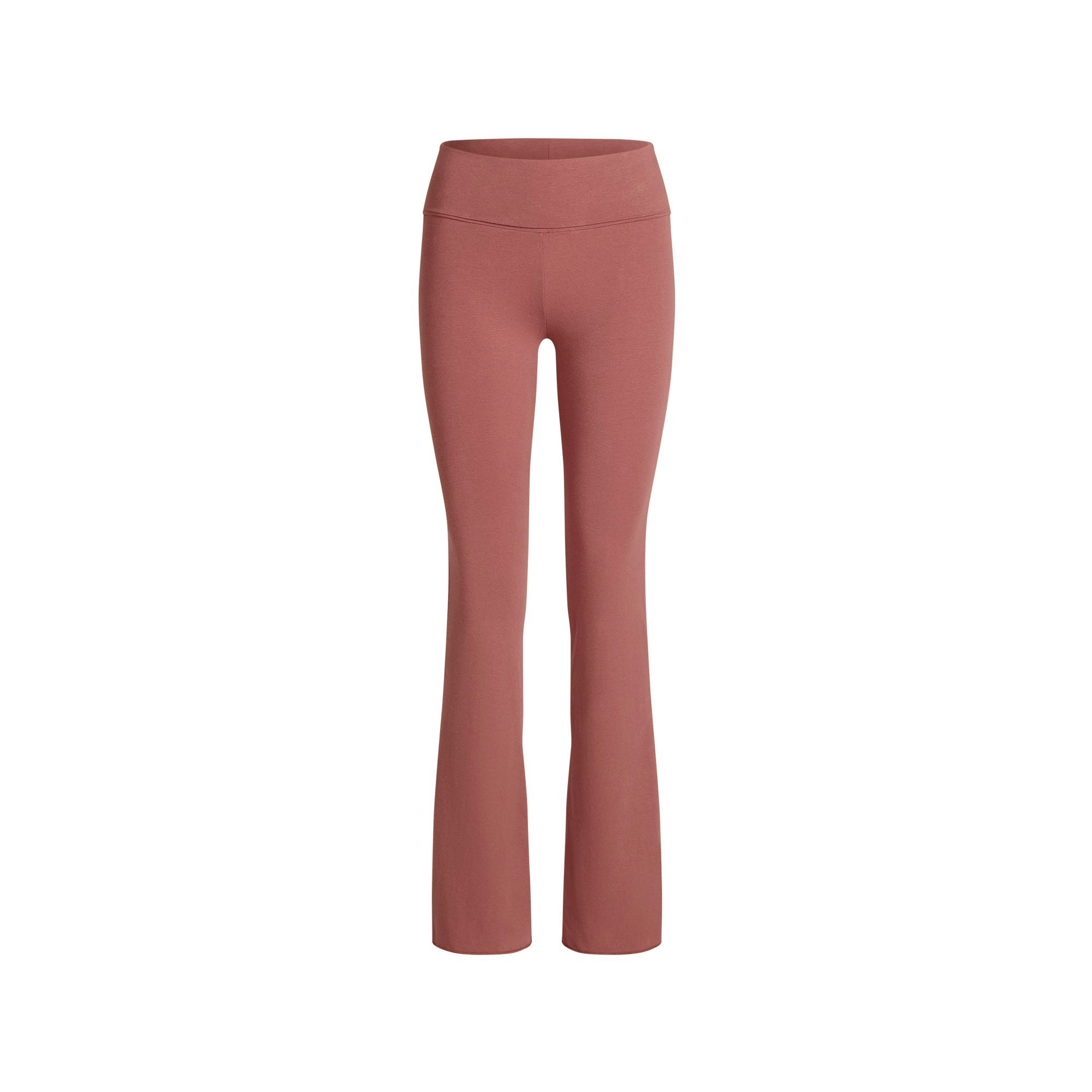 COTTON JERSEY FOLDOVER PANT | REDWOOD FLAT ON A WHITE BACKGROUND | FLT