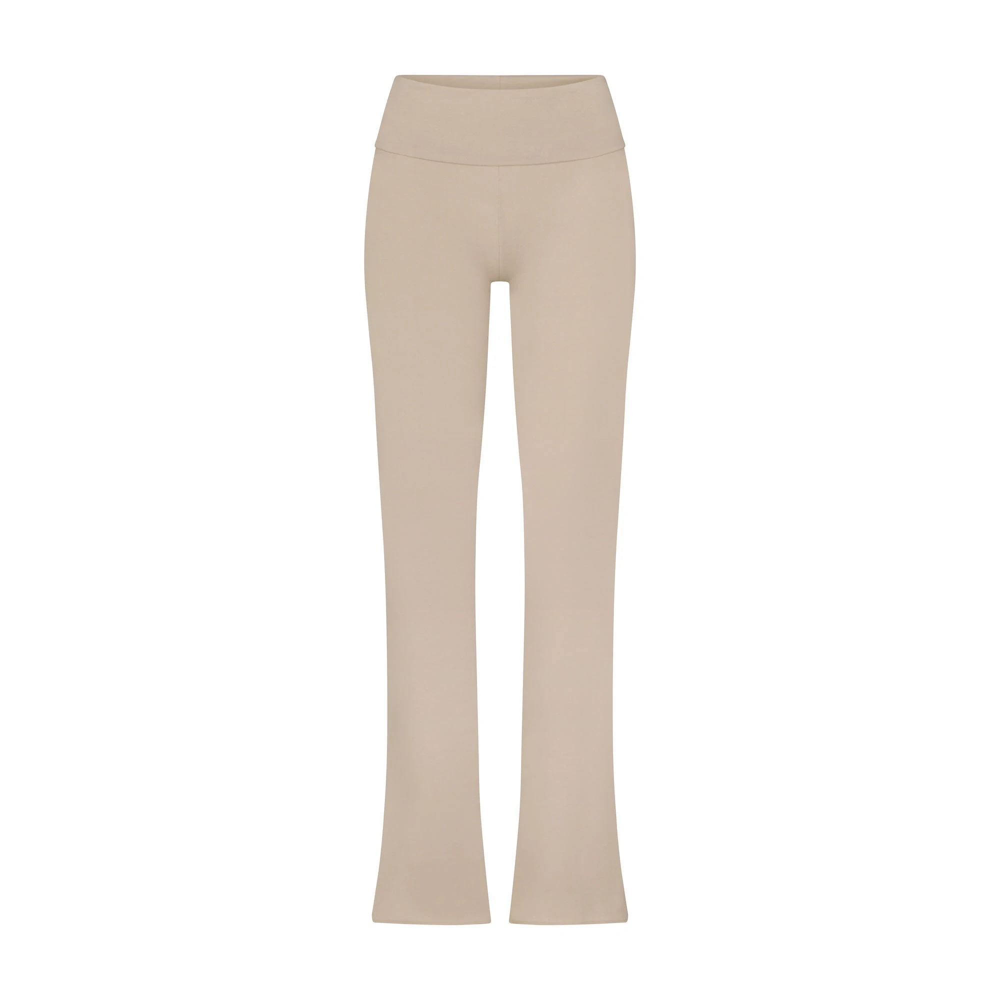 COTTON JERSEY FOLDOVER PANT | STONE FLAT ON A WHITE BACKGROUND | FLT