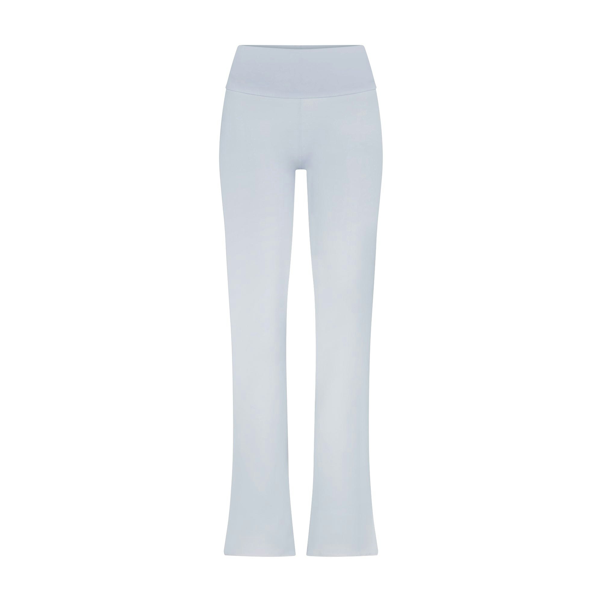 COTTON JERSEY FOLDOVER PANT | ZEN BLUE (PANTS) FLAT ON A WHITE BACKGROUND | FLT