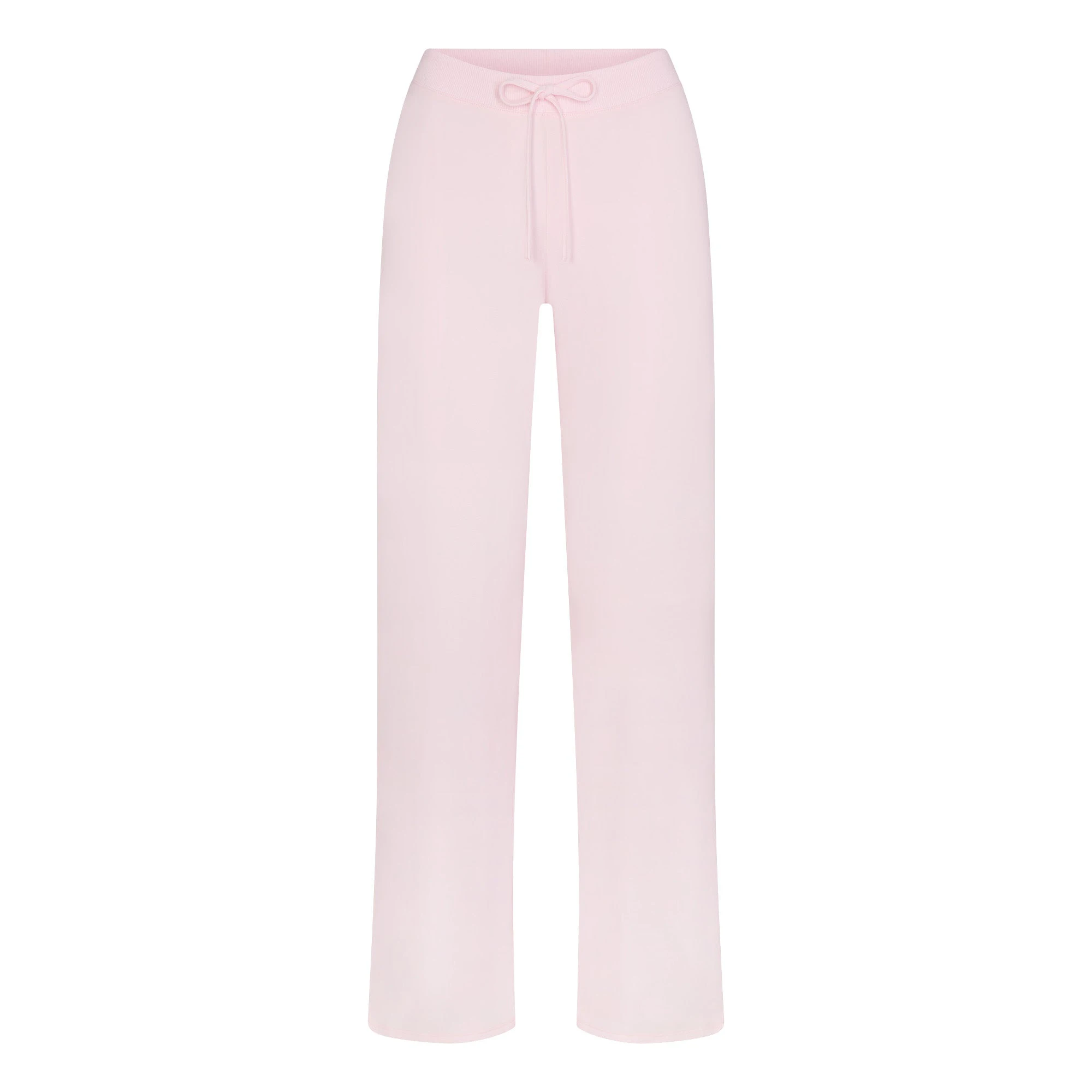COTTON JERSEY STRAIGHT LEG PANT | CHERRY BLOSSOM FLAT ON A WHITE BACKGROUND | FLT