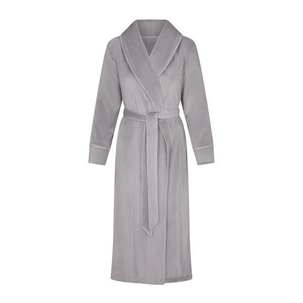 VELOUR LONG ROBE | MIRROR FLAT ON A WHITE BACKGROUND | FLT