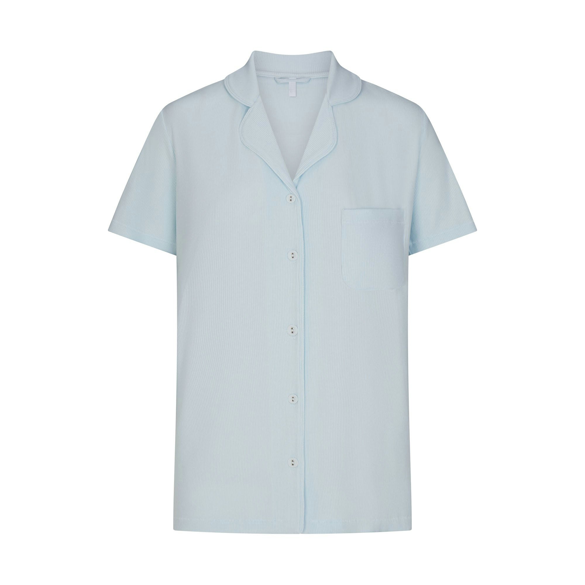 SOFT LOUNGE SHORT SLEEP SET | BABY BLUE ADDITIONAL FABRIC DETAILS