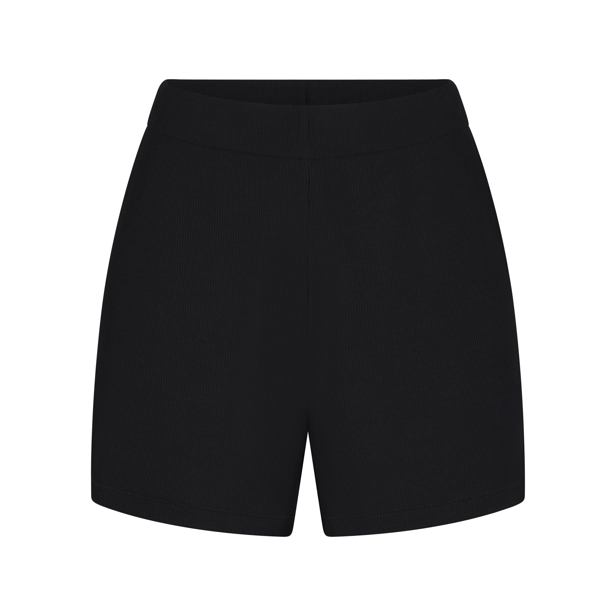 SOFT LOUNGE SHORT SLEEP SET | ONYX LAYS FLAT ON A WHITE BACKGROUND | FLT