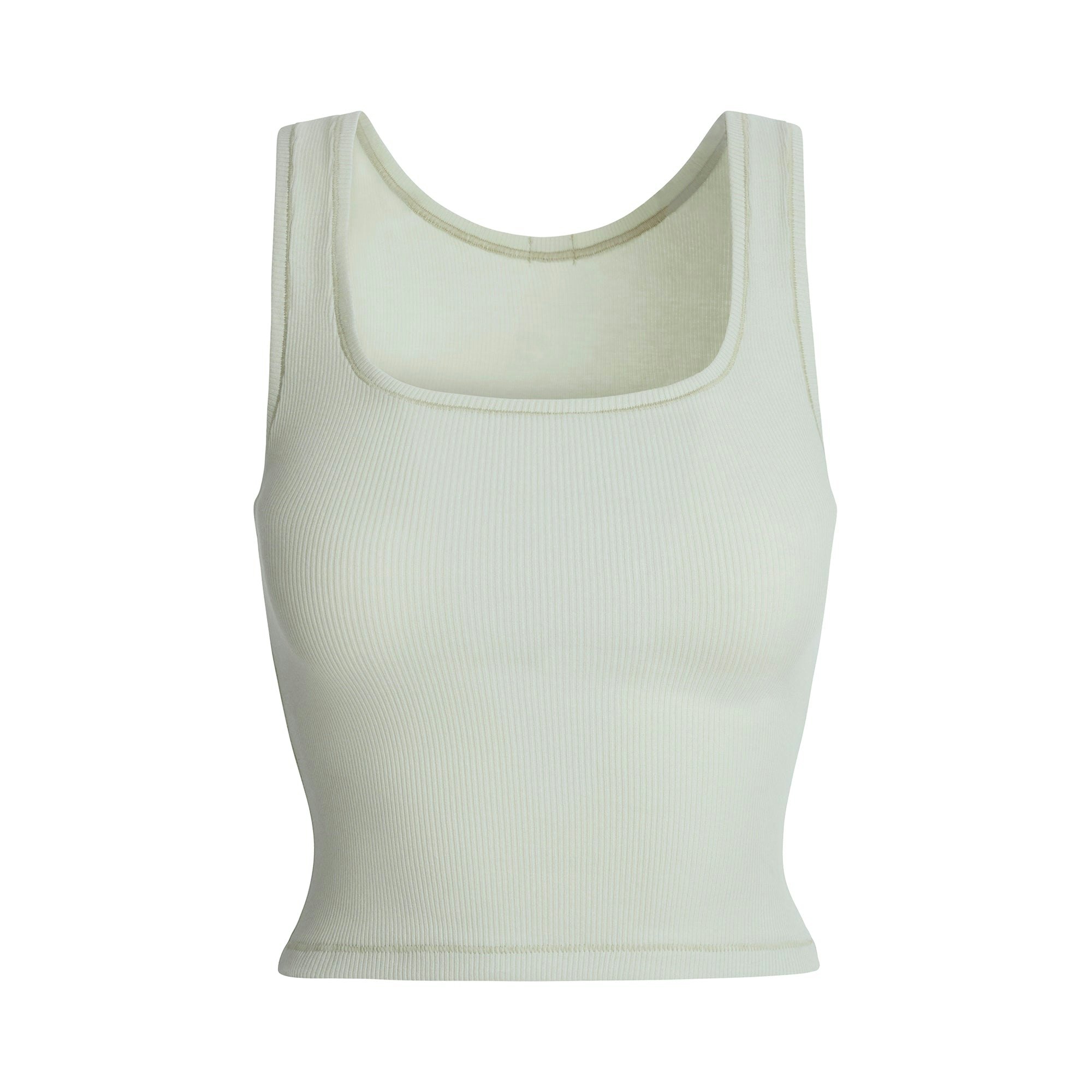 COTTON RIB TANK | SPEARMINT FLAT ON A WHITE BACKGROUND | FLT
