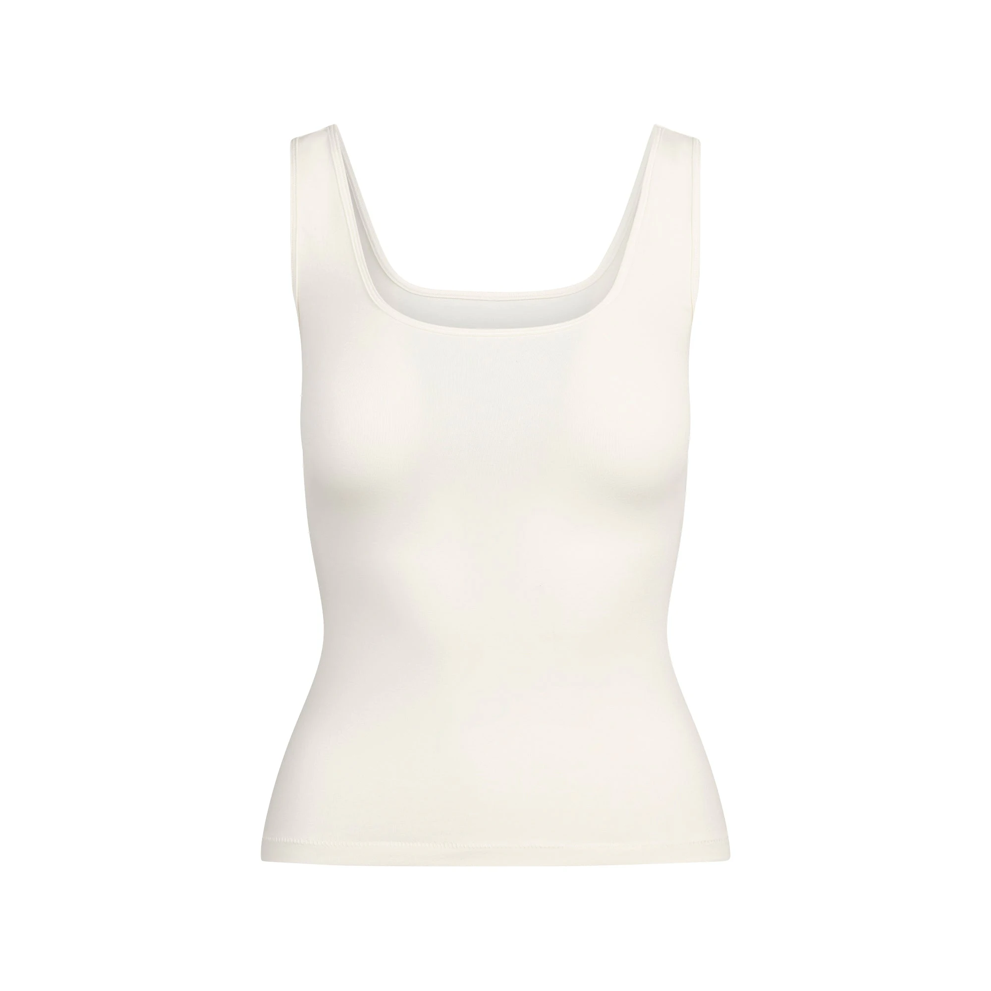 COTTON JERSEY TANK | MARBLE FLAT ON A WHITE BACKGROUND | FLT