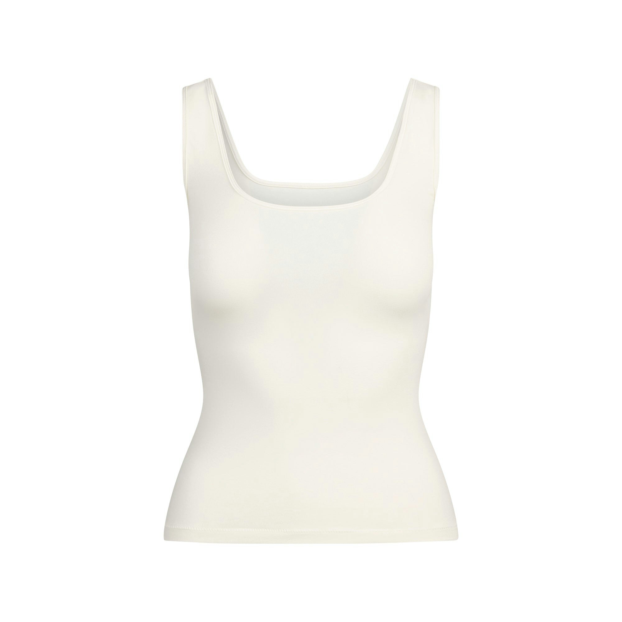 COTTON JERSEY TANK | MARBLE FLAT ON A WHITE BACKGROUND | FLT