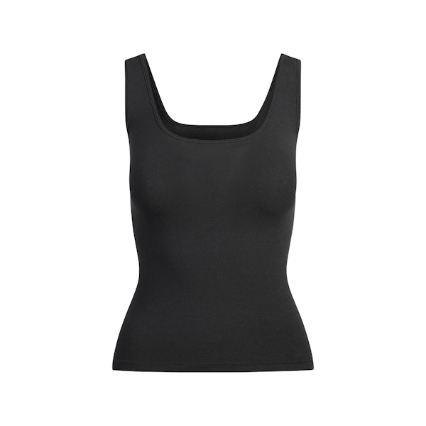 COTTON JERSEY TANK | SOOT FLAT ON A WHITE BACKGROUND | FLT
