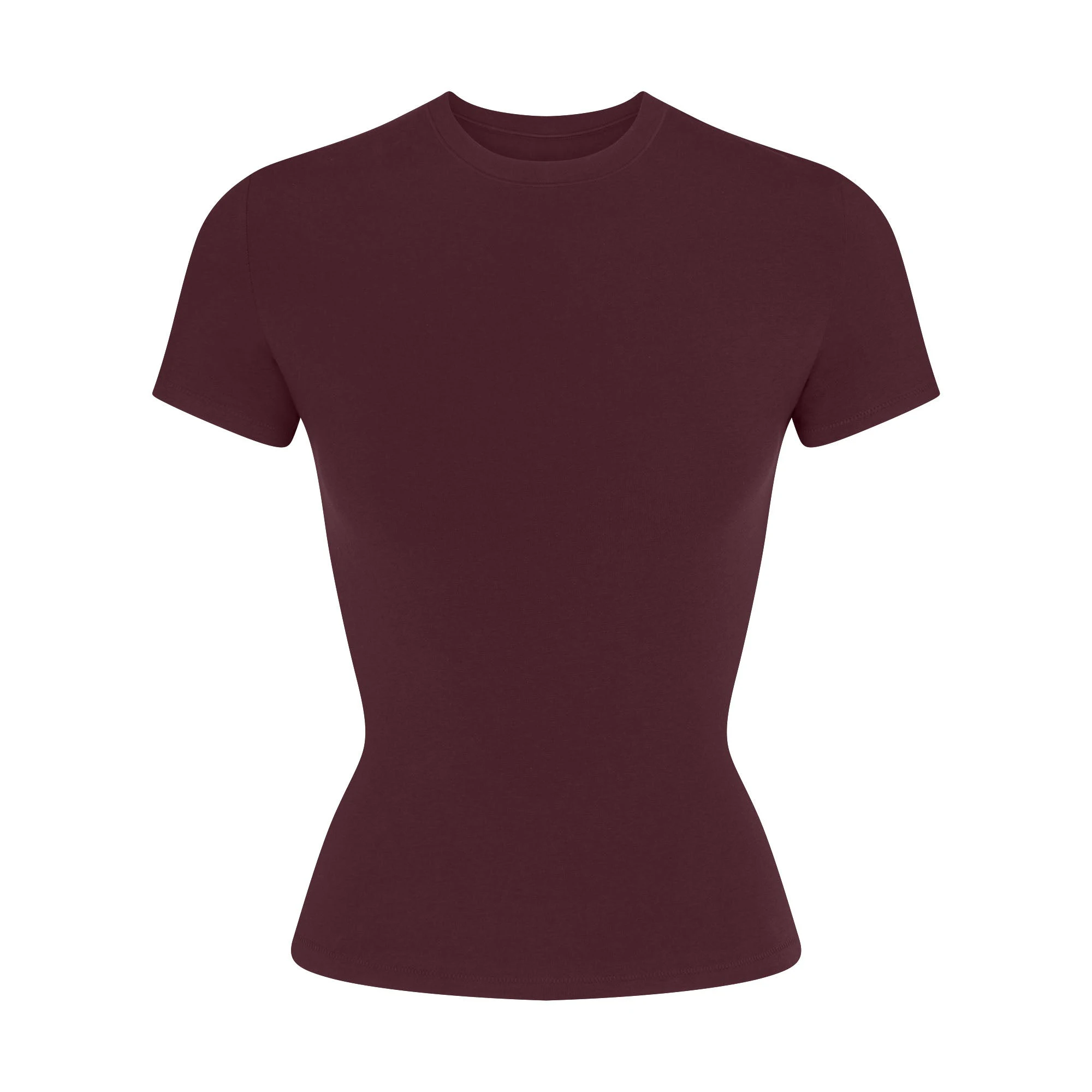 COTTON JERSEY T-SHIRT | CURRANT FLAT ON A WHITE BACKGROUND | FLT