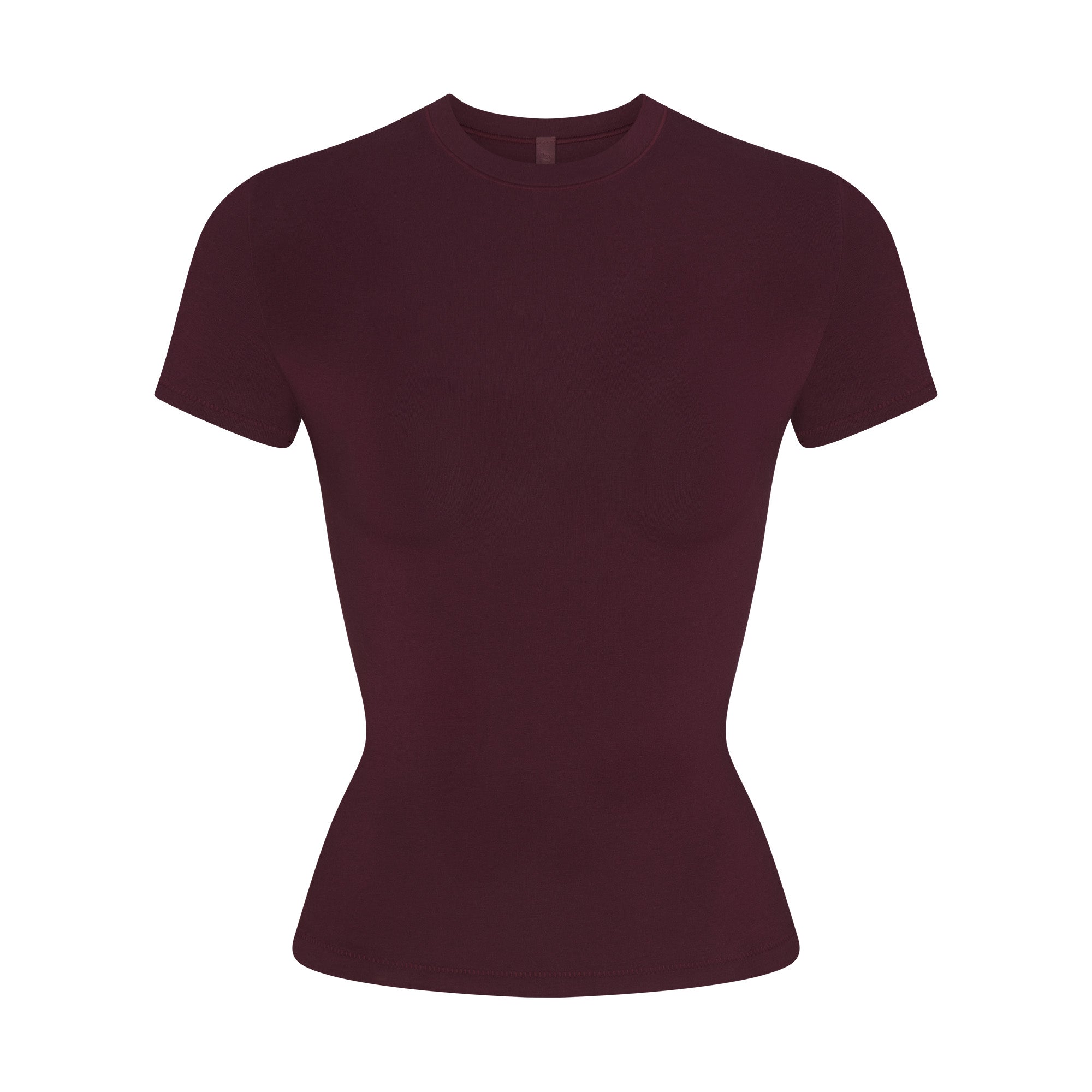 COTTON JERSEY T-SHIRT | CURRANT FLAT ON A WHITE BACKGROUND | FLT
