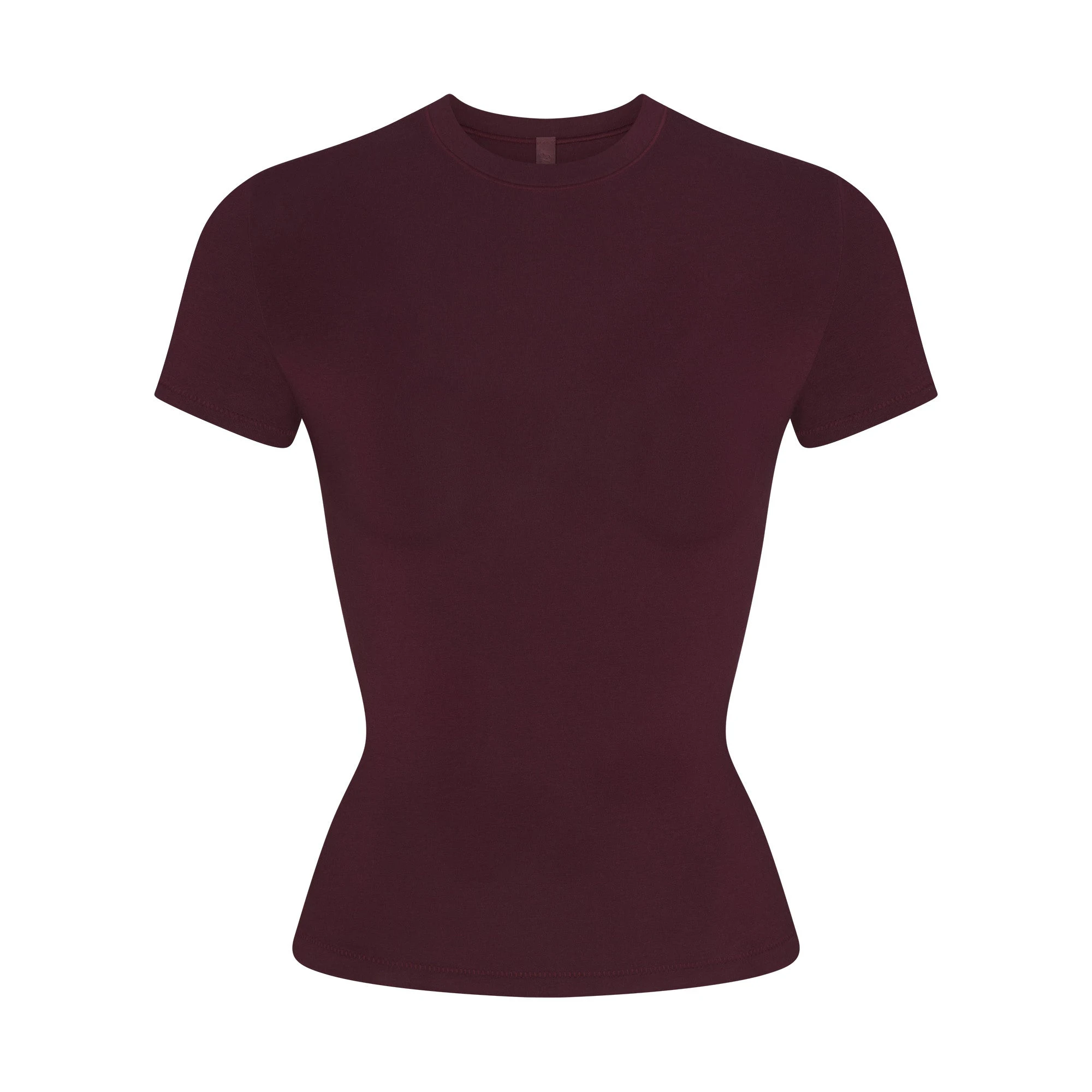 COTTON JERSEY T-SHIRT | CURRANT FLAT ON A WHITE BACKGROUND | FLT
