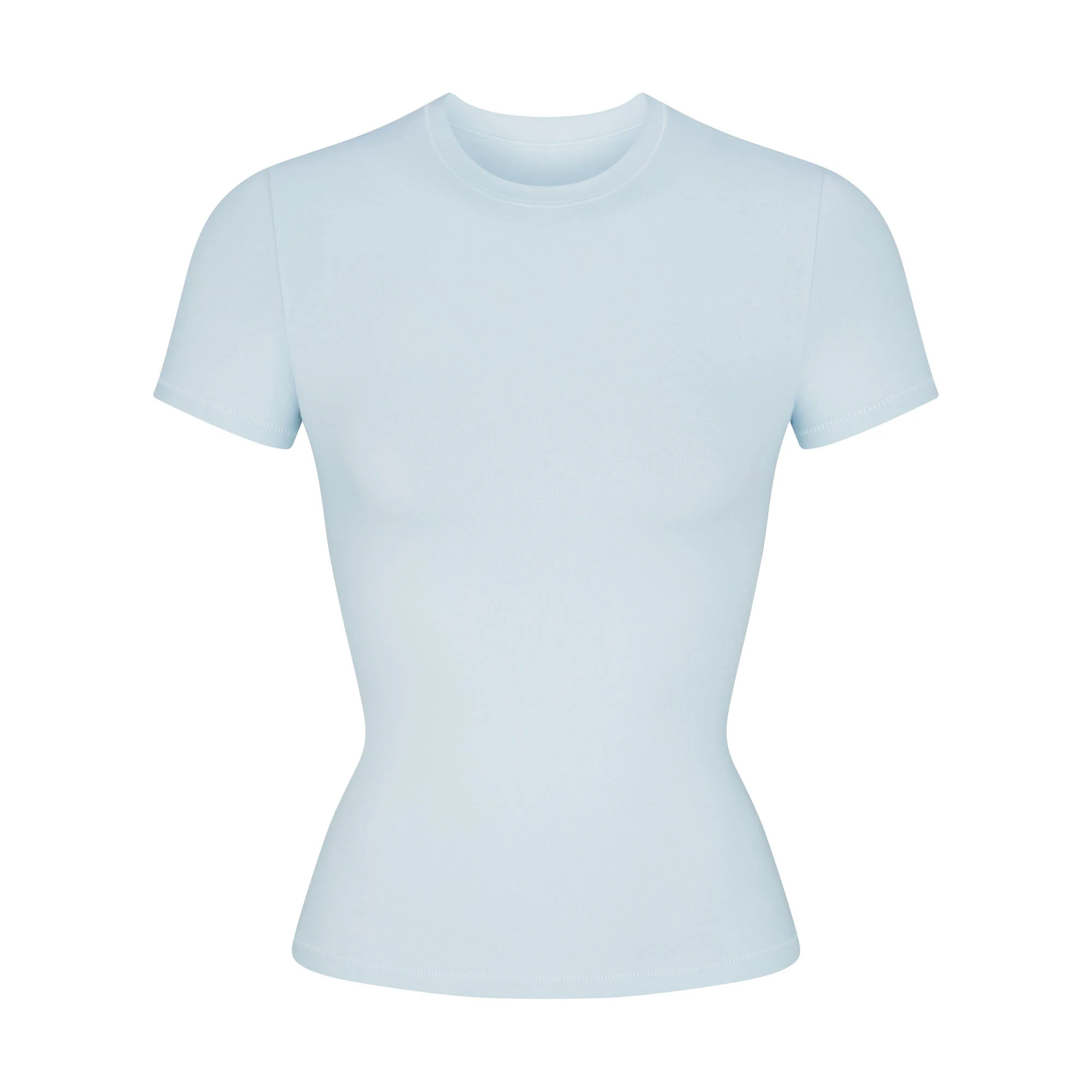 COTTON JERSEY T-SHIRT | OPAL FLAT ON A WHITE BACKGROUND | FLT