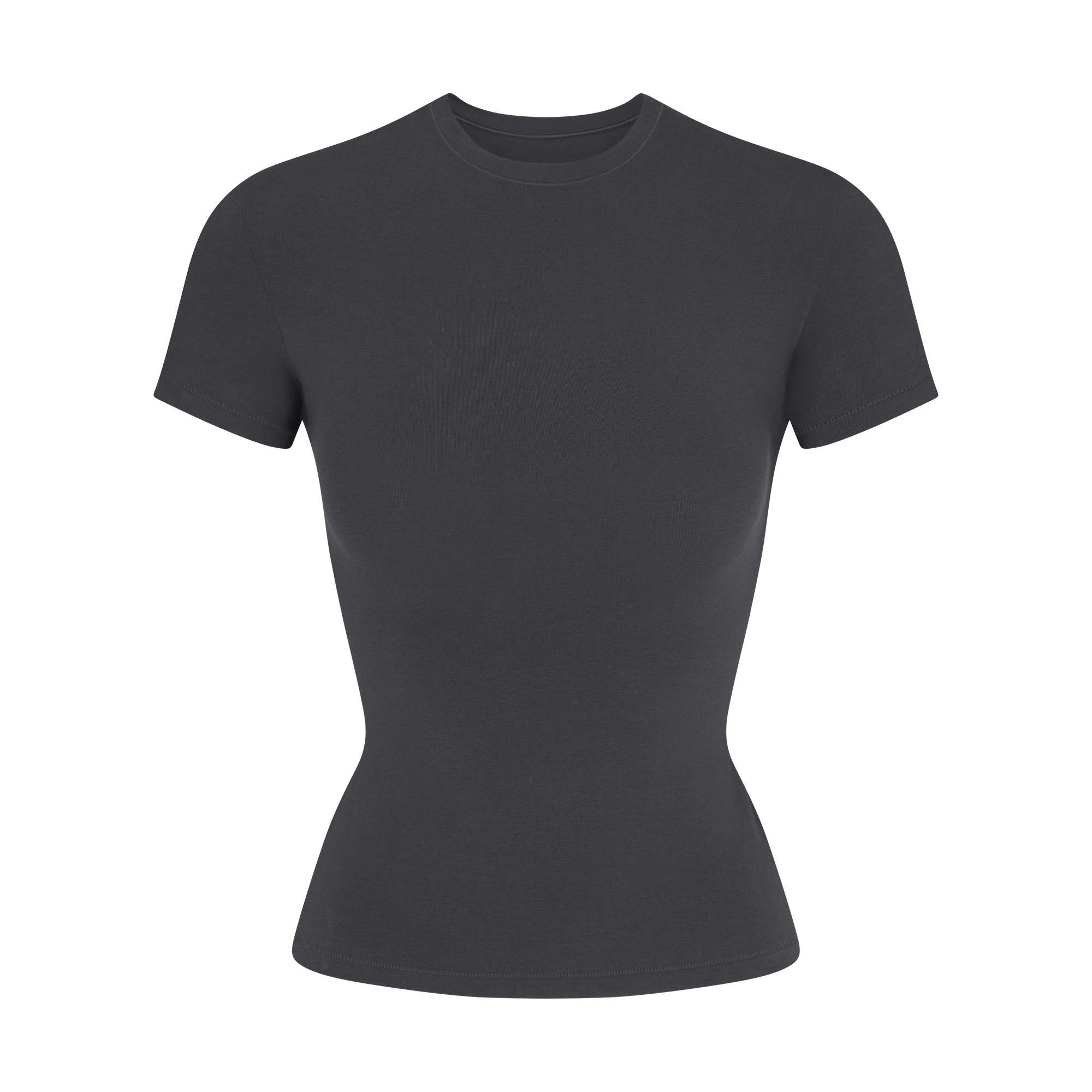 COTTON JERSEY T-SHIRT | ASHFLAT ON A WHITE BACKGROUND | FLT