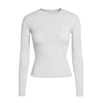 COTTON JERSEY LONG SLEEVE T-SHIRT
