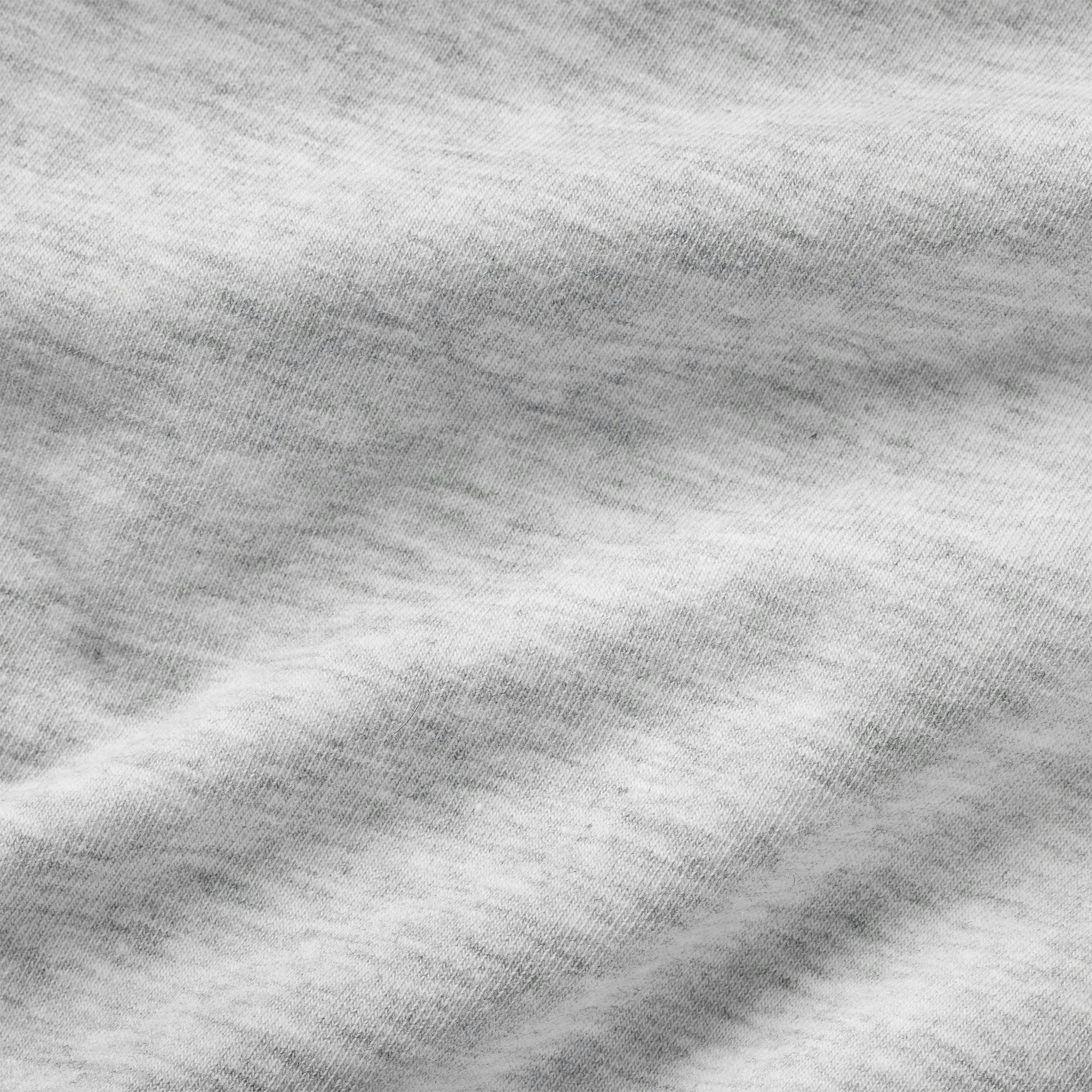 COTTON JERSEY FOLDOVER PANT | LIGHT HEATHER GREY ADDITIONAL FABRIC DETAILS