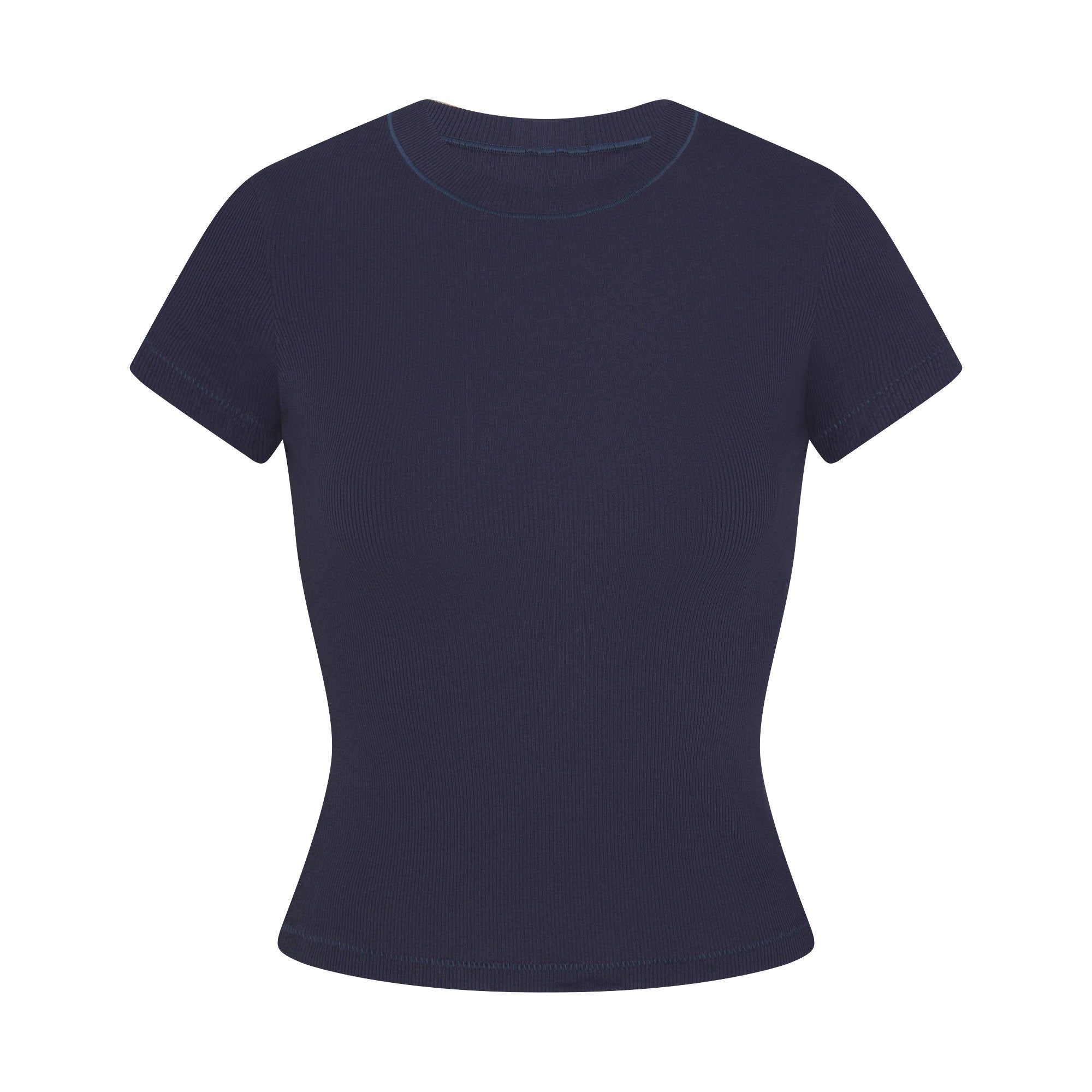 COTTON RIB T-SHIRT | NAVY | SKIMS