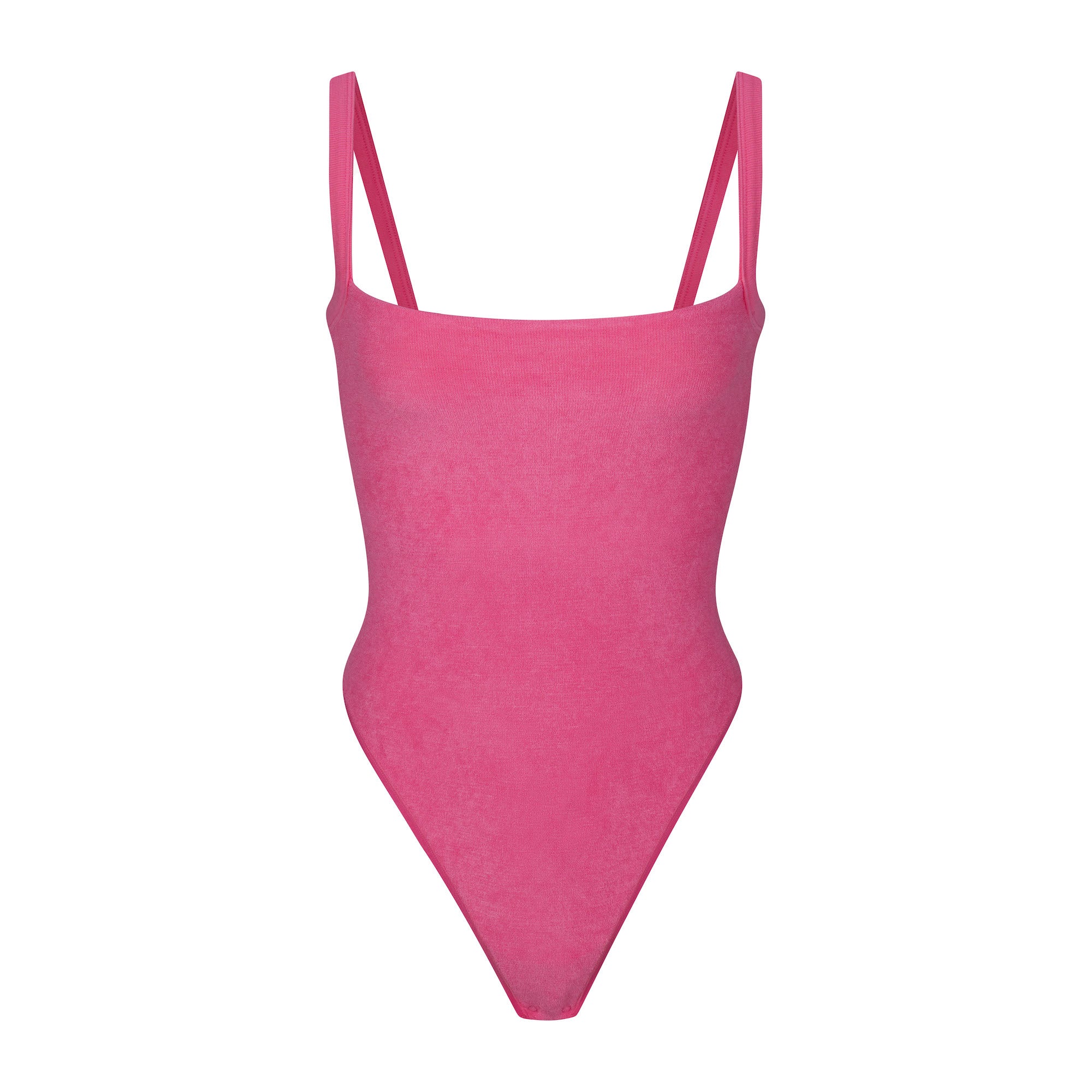 TERRY LOUNGE SEAMLESS BODYSUIT | WATERMELON