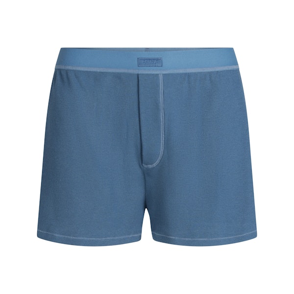 COTTON RIB LOOSE BOXER | HARBOR FLAT ON A WHITE BACKGROUND | FLT