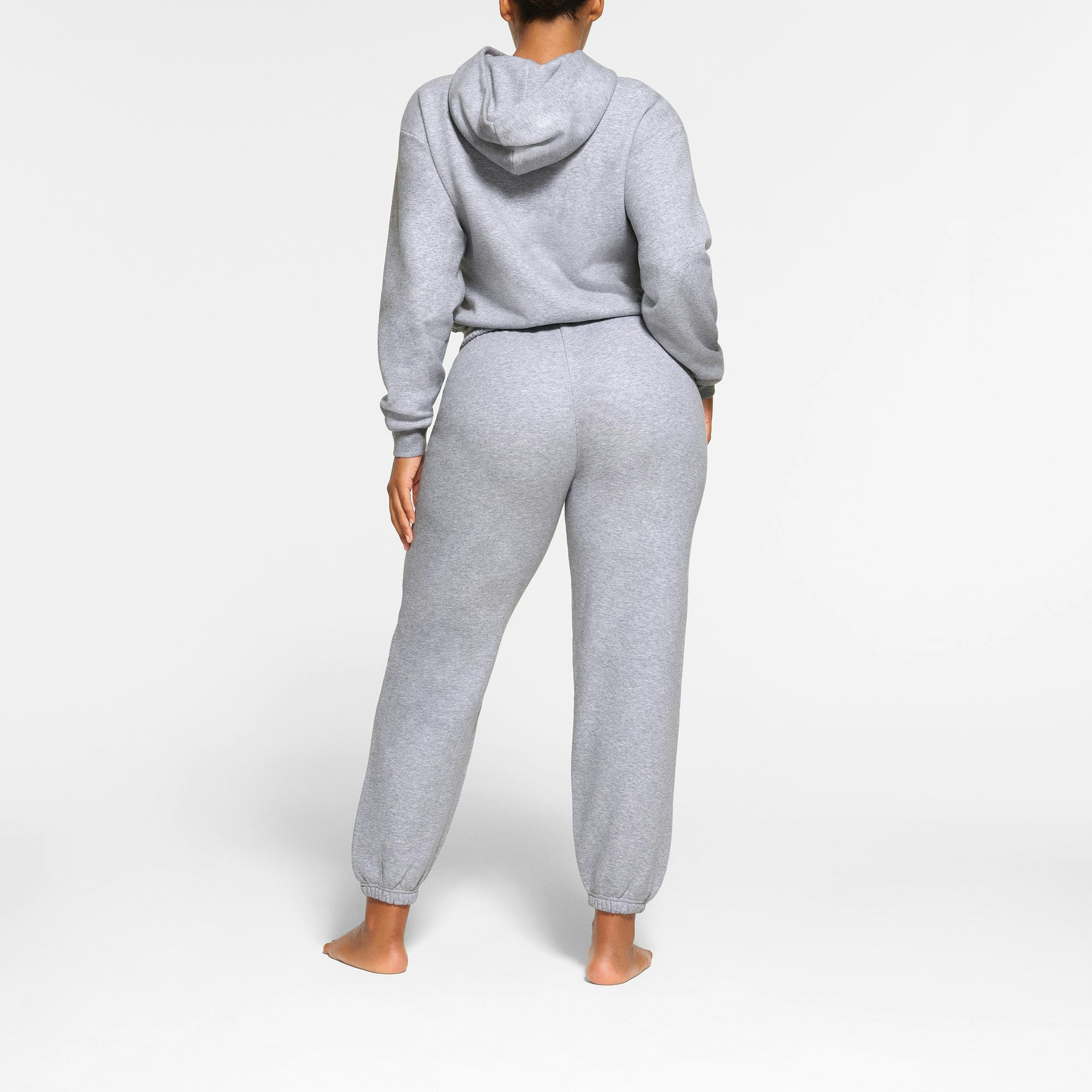 COTTON FLEECE JOGGER ON A MODEL BACK VIEW