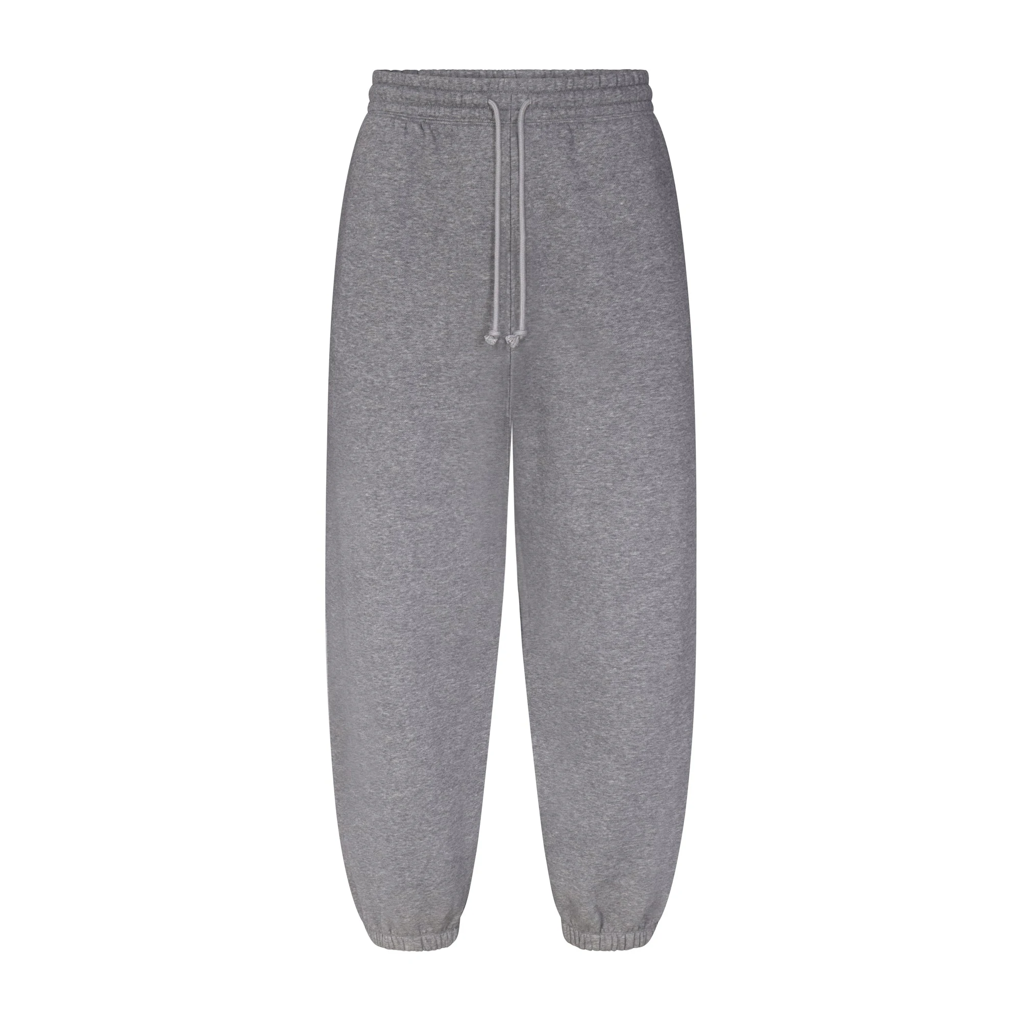 FLEECE LOUNGE MENS OVERSIZED JOGGER | DARK HEATHER GREY (MENS JOGGERS, MENS BOTTOMS) LAYS FLAT ON A WHITE BACKGROUND