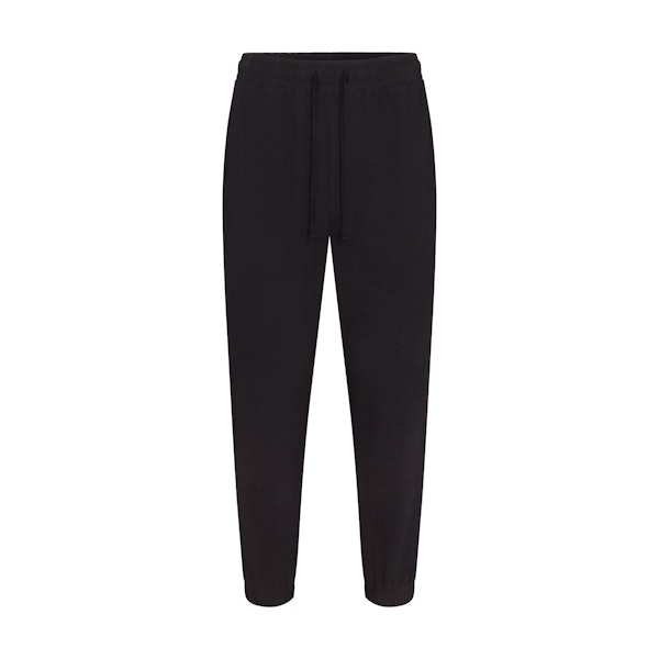 JERSEY LOUNGE MENS JOGGER | OBSIDIAN (MENS JOGGERS, MENS BOTTOMS) LAYS FLAT ON A WHITE BACKGROUND | FLT