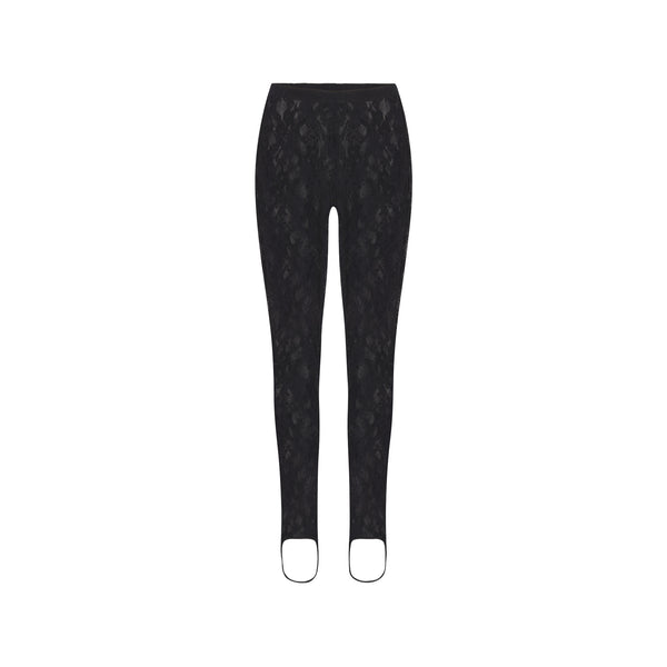 LOGO POINTELLE STRAIGHT LEG PANT | SOOT | SKIMS