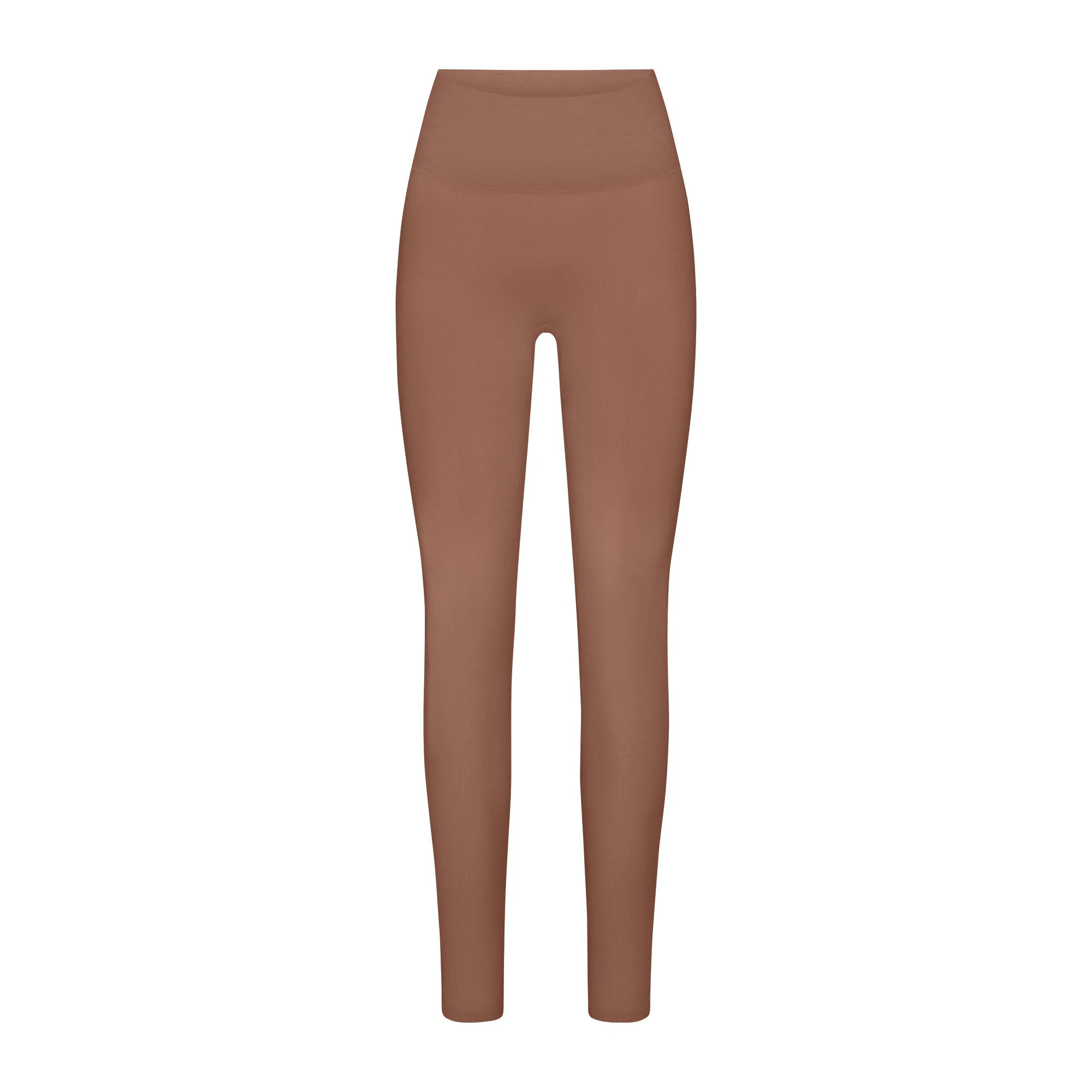 WOOL RIB HIGH-WAISTED LEGGING | SIENNA FLAT ON A WHITE BACKGROUND | FLT