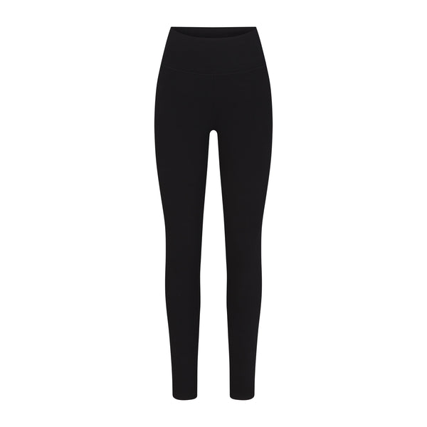 COTTON RIB LEGGING | SOOT STRIPE