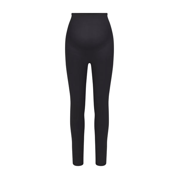 COTTON RIB LEGGING | SOOT STRIPE