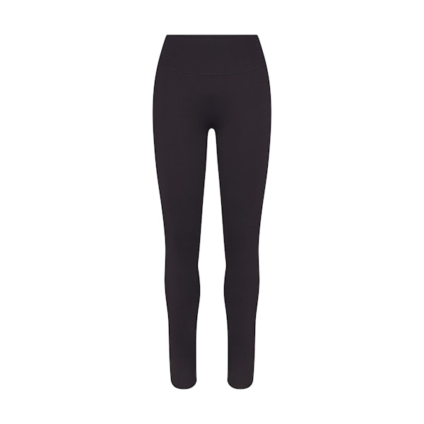 NikeSKIMS MATTE 29" LEGGING | OBSIDIAN FLAT ON A WHITE BACKGROUND | FLT