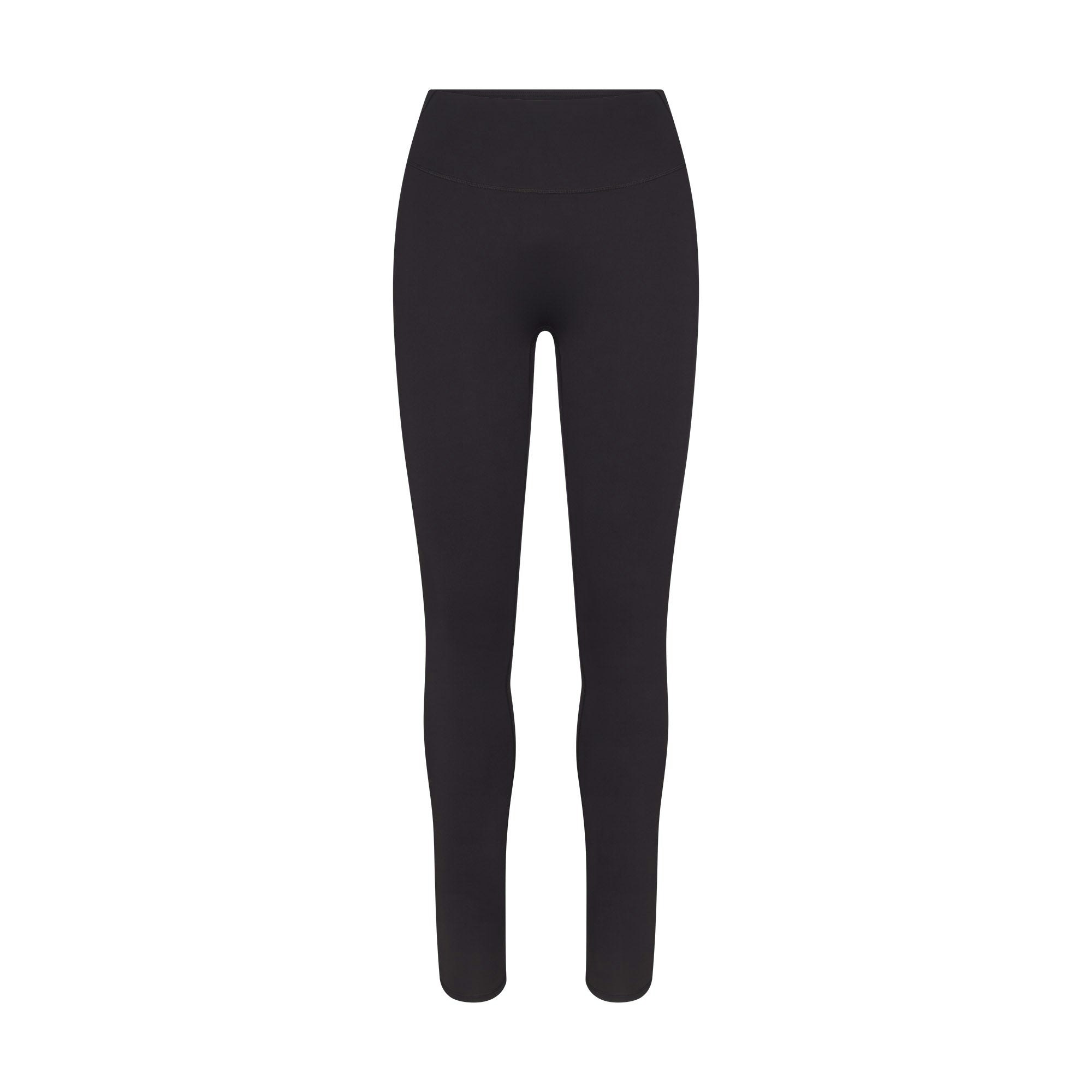 NikeSKIMS MATTE 29" LEGGING | OBSIDIAN FLAT ON A WHITE BACKGROUND | FLT