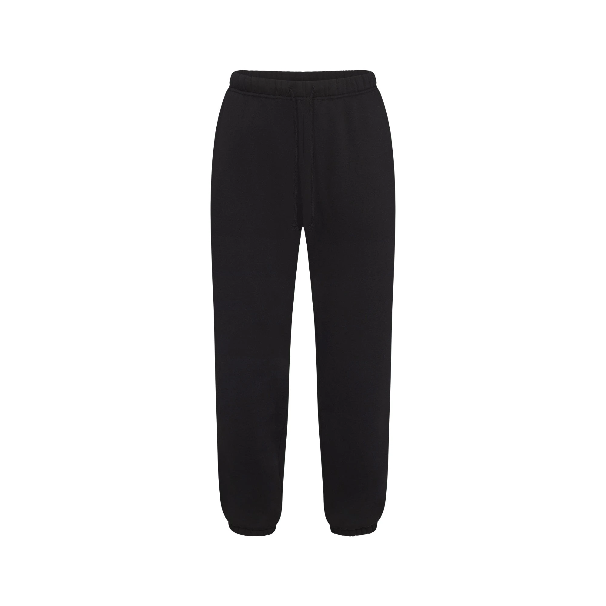 FLEECE LOUNGE MENS TAPERED JOGGER | WASHED ONYX (MENS JOGGERS, MENS BOTTOMS) LAYS FLAT ON A WHITE BACKGROUND | FLT