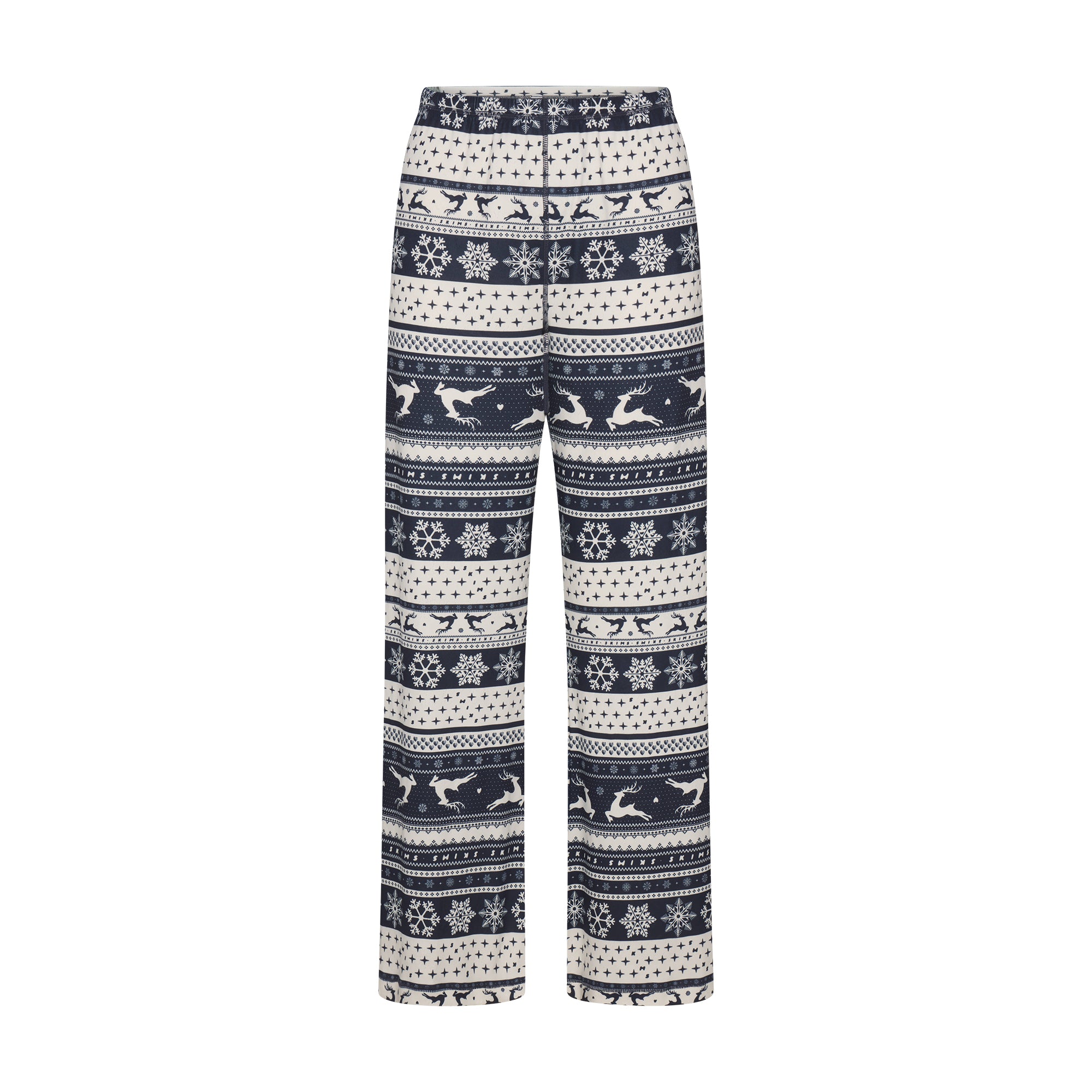 LOGO PLUSH POINTELLE PANT | NAVY DEER FAIR ISLE | SKIMS