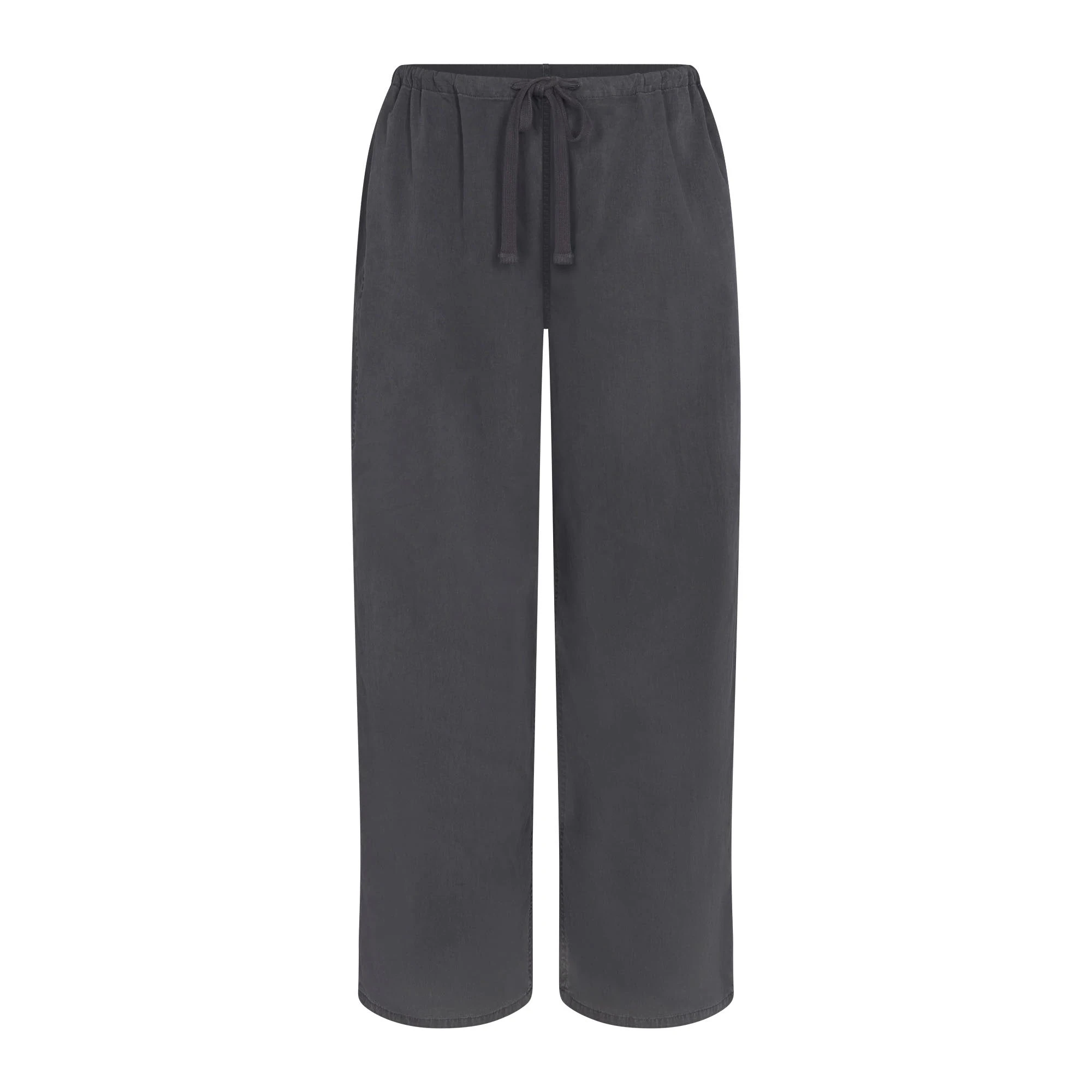 WOVEN LOUNGE OVERSIZED PANT | ASH FLAT ON A WHITE BACKGROUND | FLT