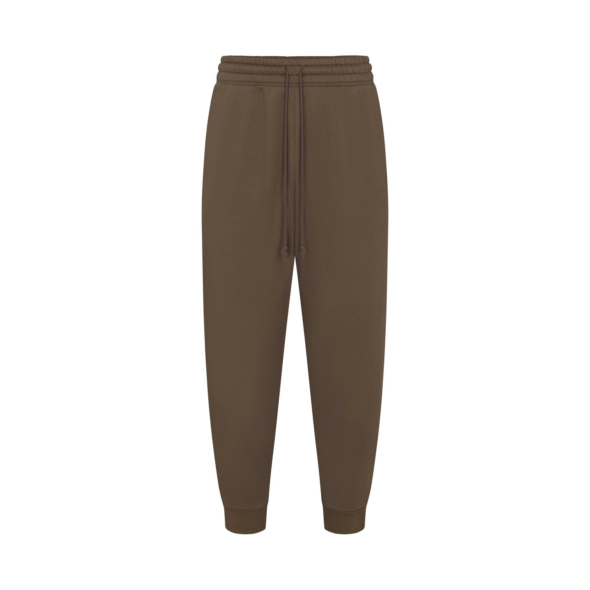 FLEECE LOUNGE MENS TAPERED JOGGER | DRIFTWOOD FLAT ON A WHITE BACKGROUND | FLT