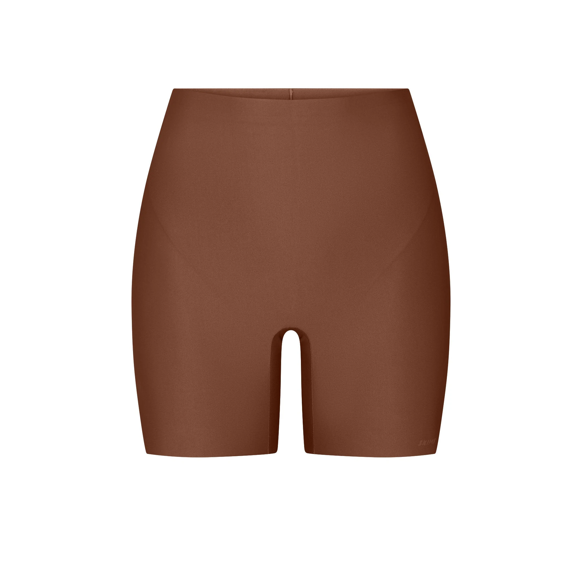 SKIMS BODY CORE SCULPT SHORTIE | JASPER FLAT ON A WHITE BACKGROUND | FLT