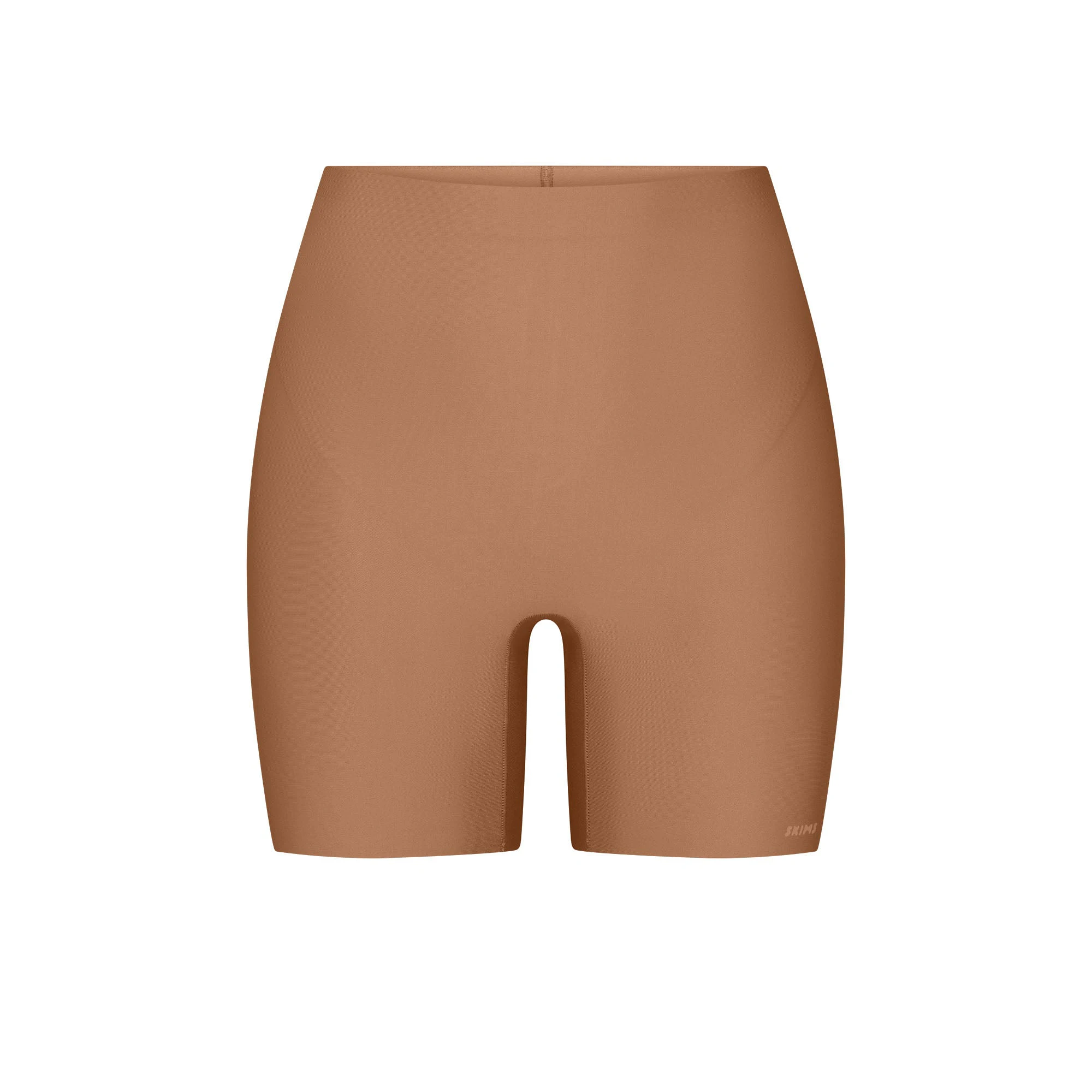 SKIMS BODY CORE SCULPT SHORTIE | SIENNA FLAT ON A WHITE BACKGROUND | FLT