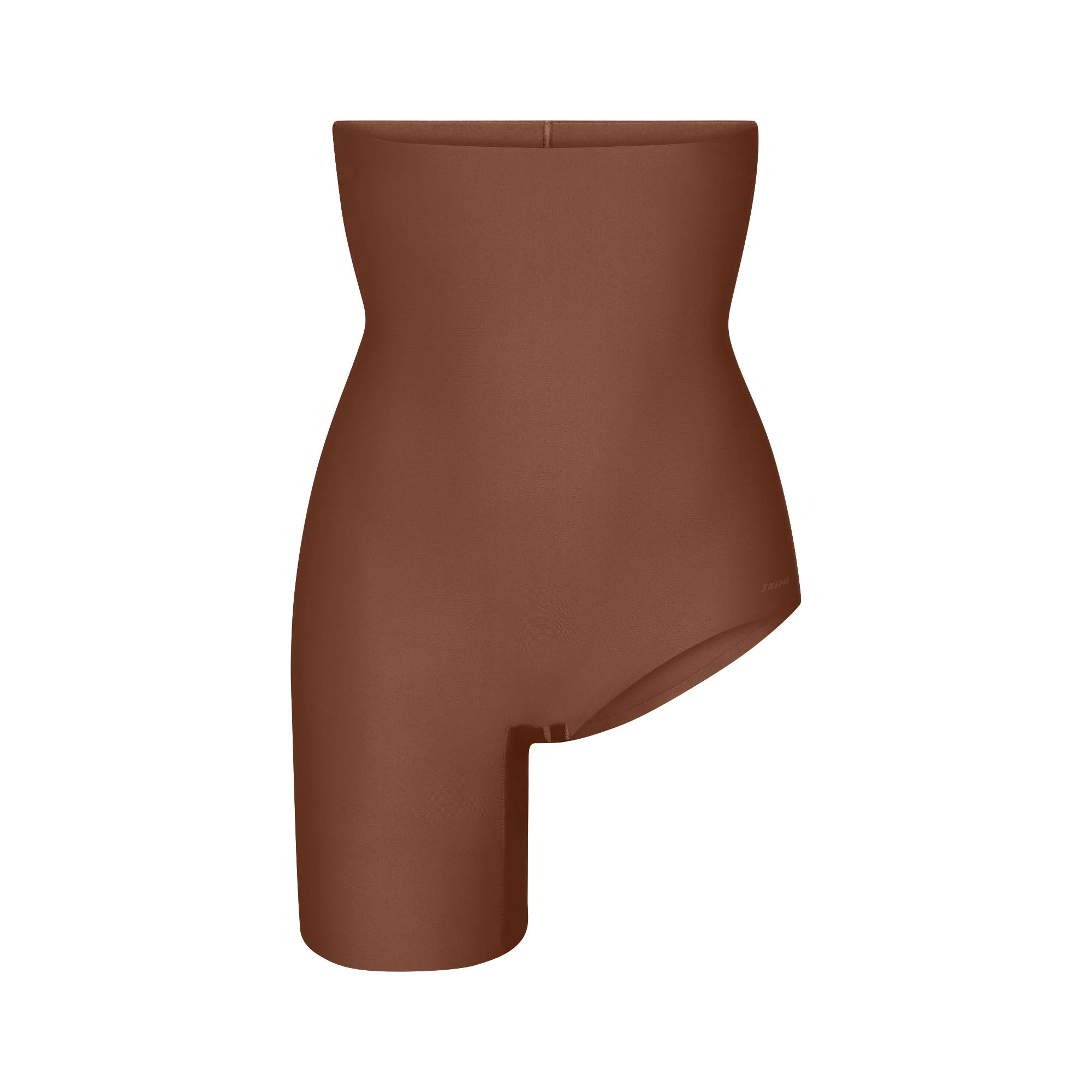 SKIMS BODY LEFT LEG SOLUTION SHORT | JASPER FLAT ON A WHITE BACKGROUND | FLT