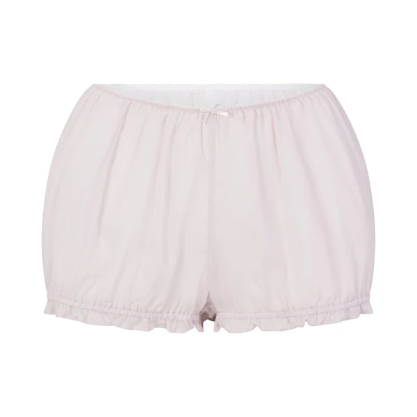 VOILE SLEEP BLOOMER SHORT | LIGHT LILAC FLAT ON A WHITE BACKGROUND | FLT
